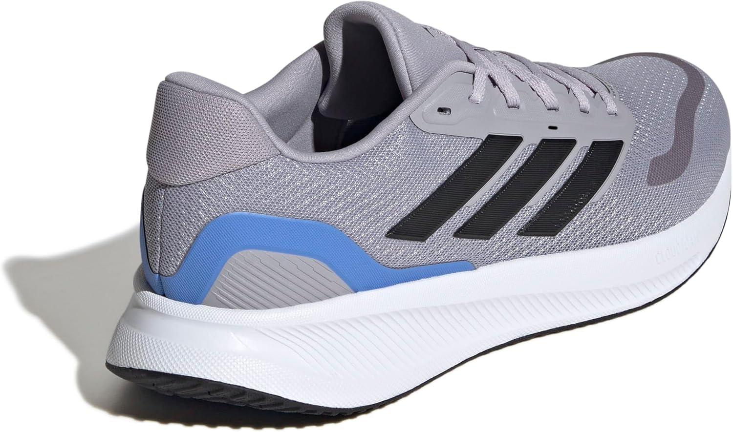 image:imageadidas Mens Runfalcon 5 Wide Running ShoesGlory GreyBlackBlue Fusion