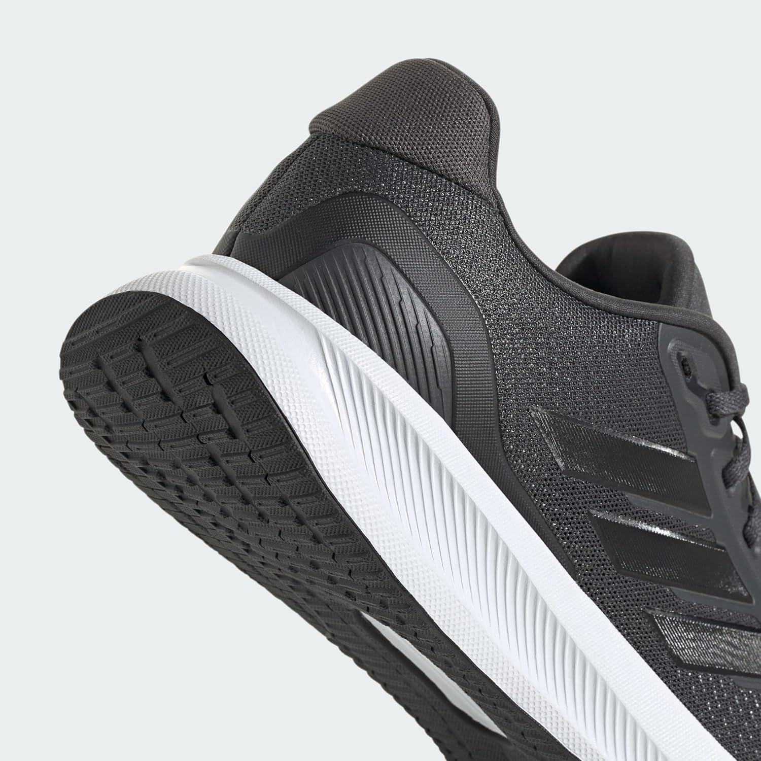 image:imageadidas Mens Runfalcon 5 Wide Running ShoesGreyBlackWhite