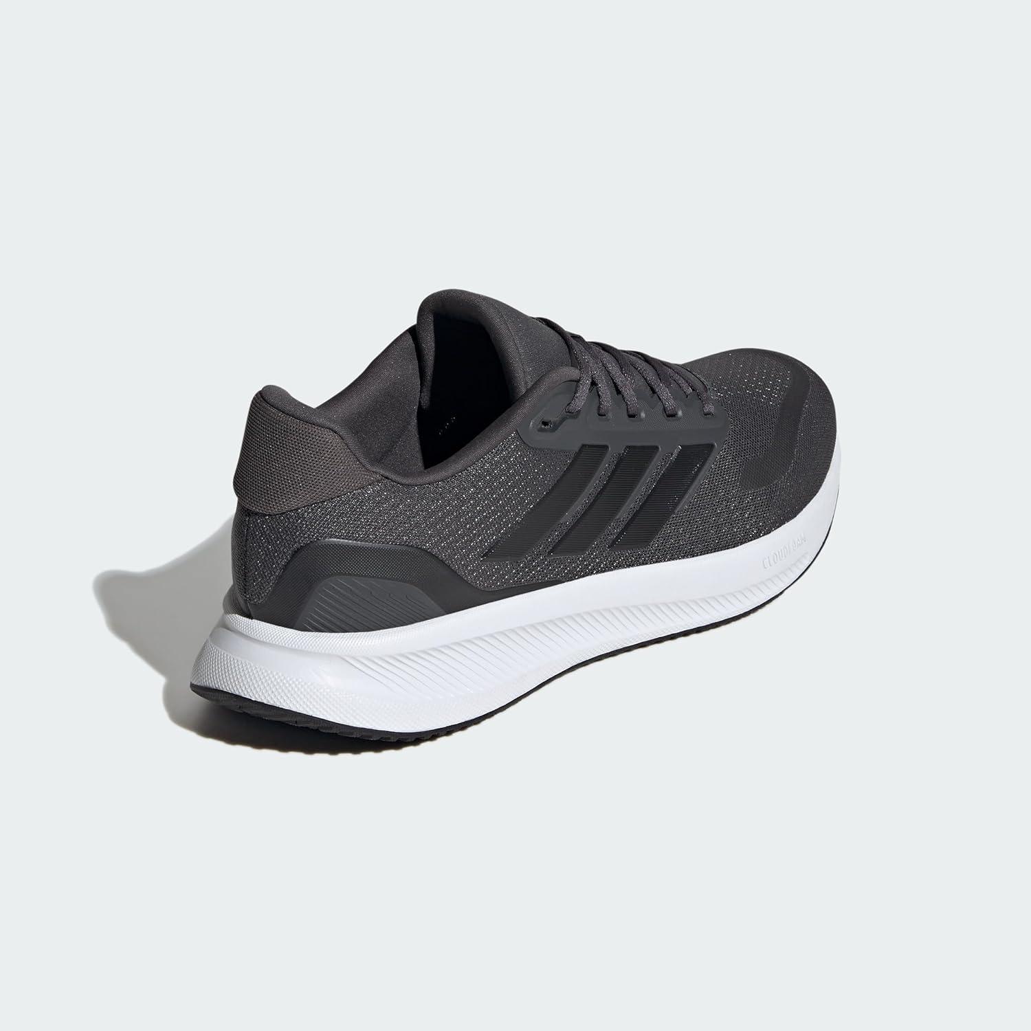 image:imageadidas Mens Runfalcon 5 Wide Running ShoesGreyBlackWhite