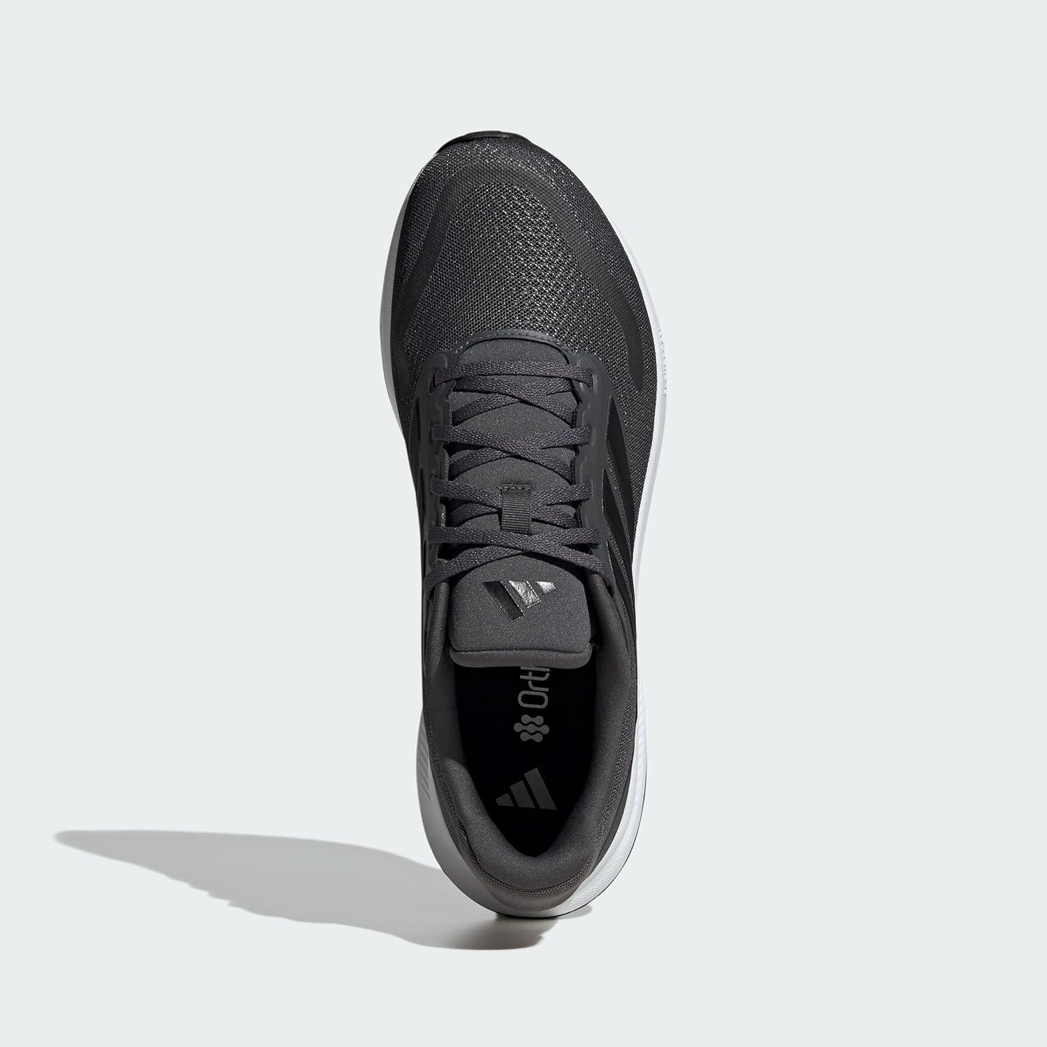 image:imageadidas Mens Runfalcon 5 Wide Running ShoesGreyBlackWhite