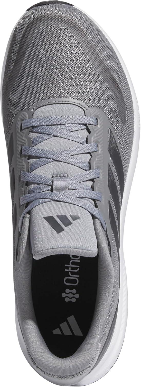 image:imageadidas Mens Runfalcon 5 Wide Running ShoesGreyCarbonWhite