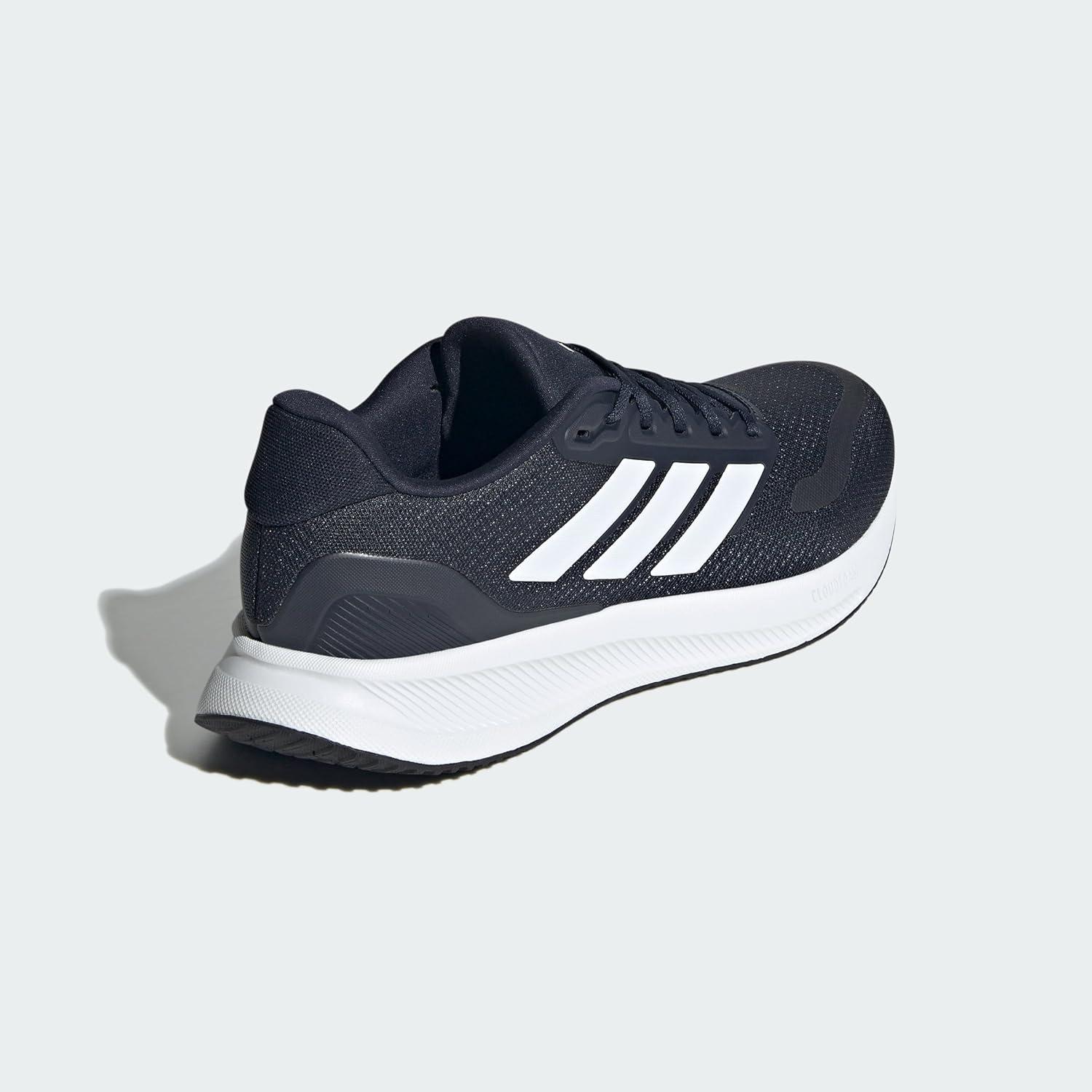 image:imageadidas Mens Runfalcon 5 Wide Running ShoesInkWhiteBlack