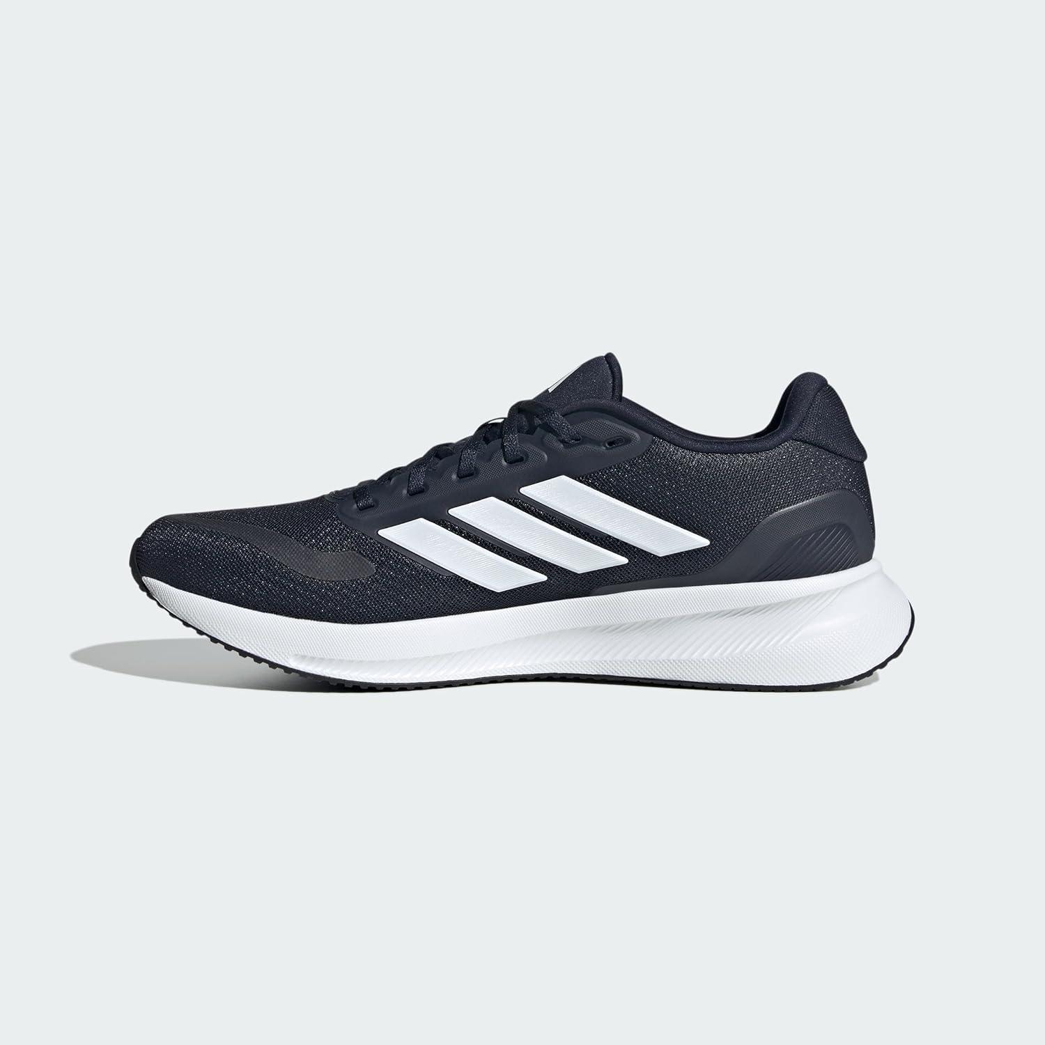 image:imageadidas Mens Runfalcon 5 Wide Running ShoesInkWhiteBlack