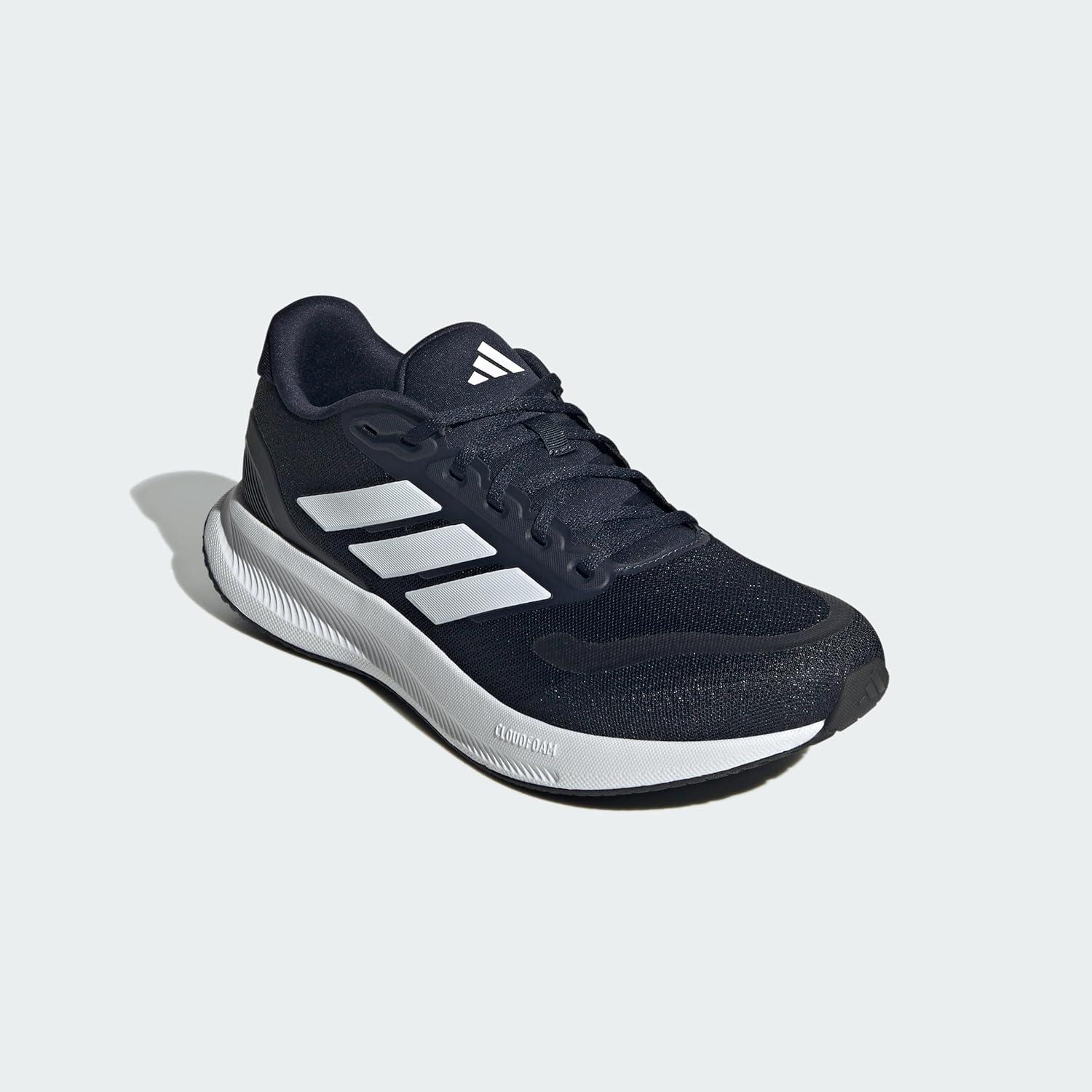 image:imageadidas Mens Runfalcon 5 Wide Running ShoesInkWhiteBlack