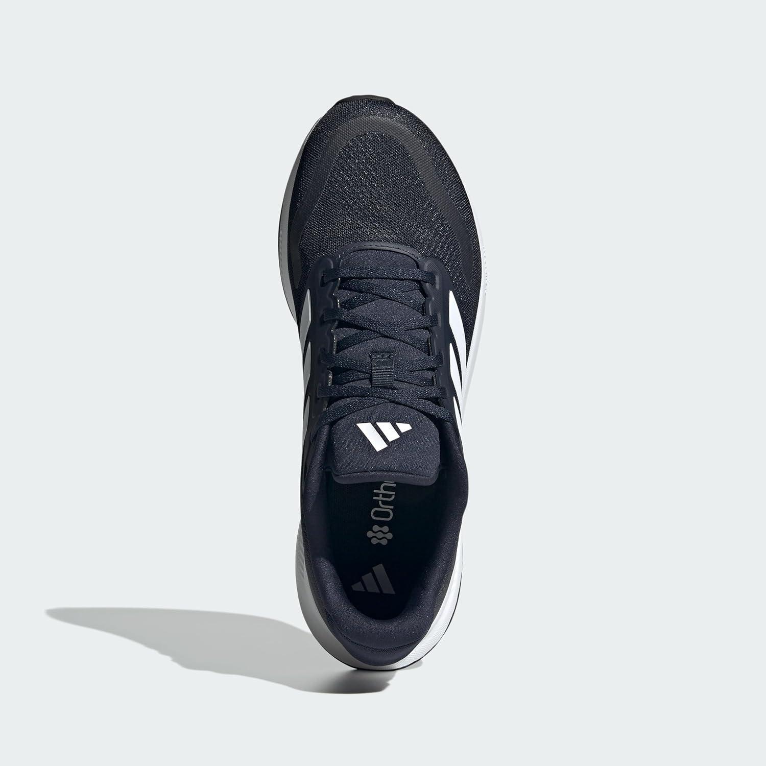 image:imageadidas Mens Runfalcon 5 Wide Running ShoesInkWhiteBlack
