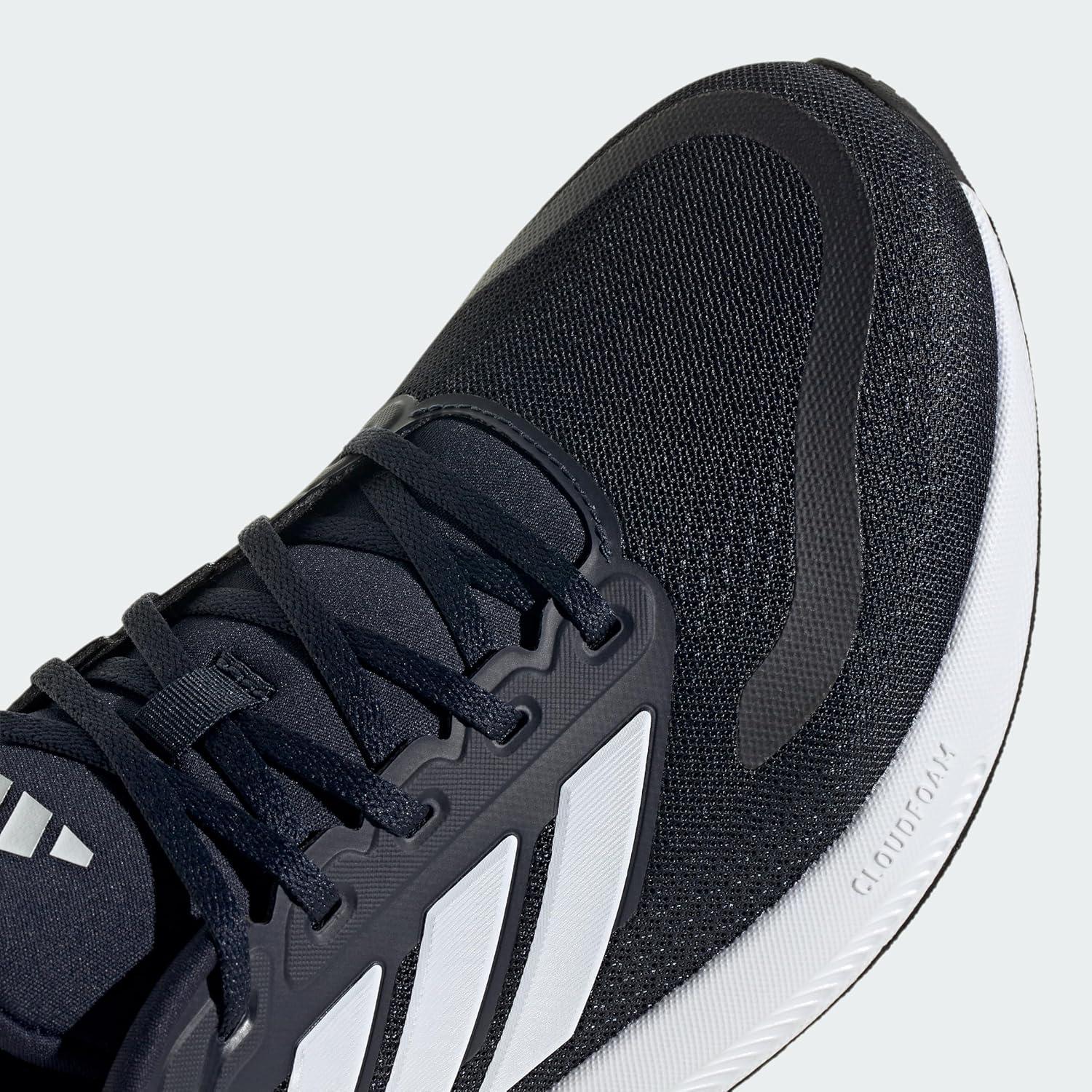image:imageadidas Mens Runfalcon 5 Wide Running ShoesInkWhiteBlack