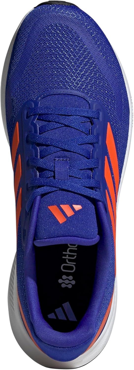 image:imageadidas Mens Runfalcon 5 Wide Running ShoesLucid BlueImpact OrangeBlack