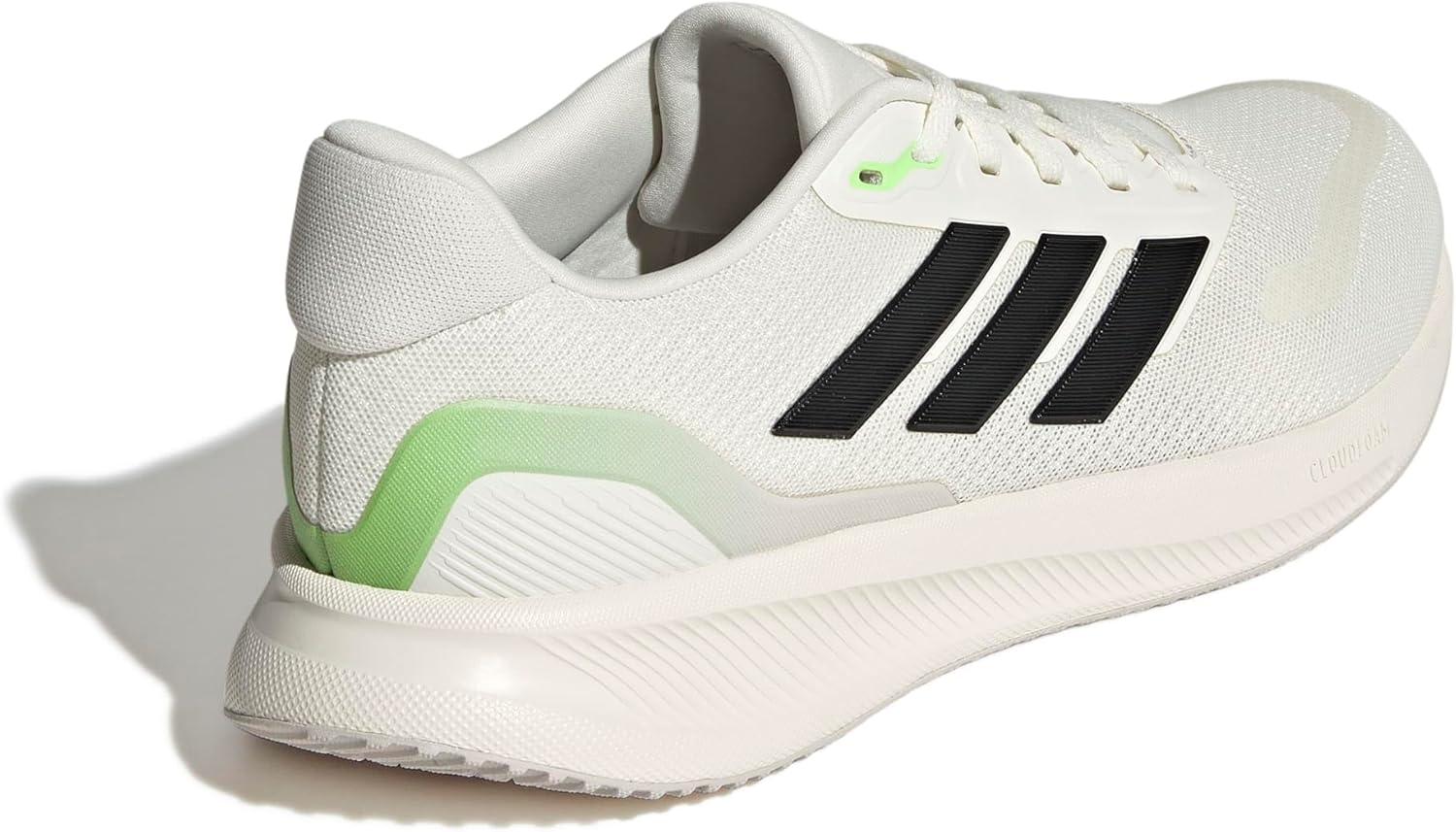image:imageadidas Mens Runfalcon 5 Wide Running ShoesOff WhiteBlackLime Burst