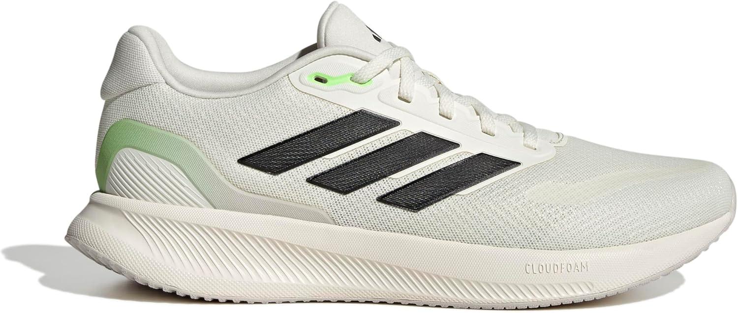 image:imageadidas Mens Runfalcon 5 Wide Running ShoesOff WhiteBlackLime Burst