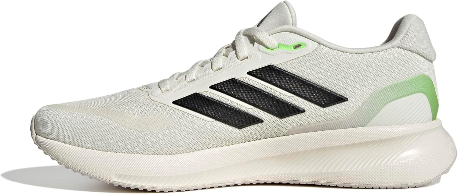 image:imageadidas Mens Runfalcon 5 Wide Running ShoesOff WhiteBlackLime Burst