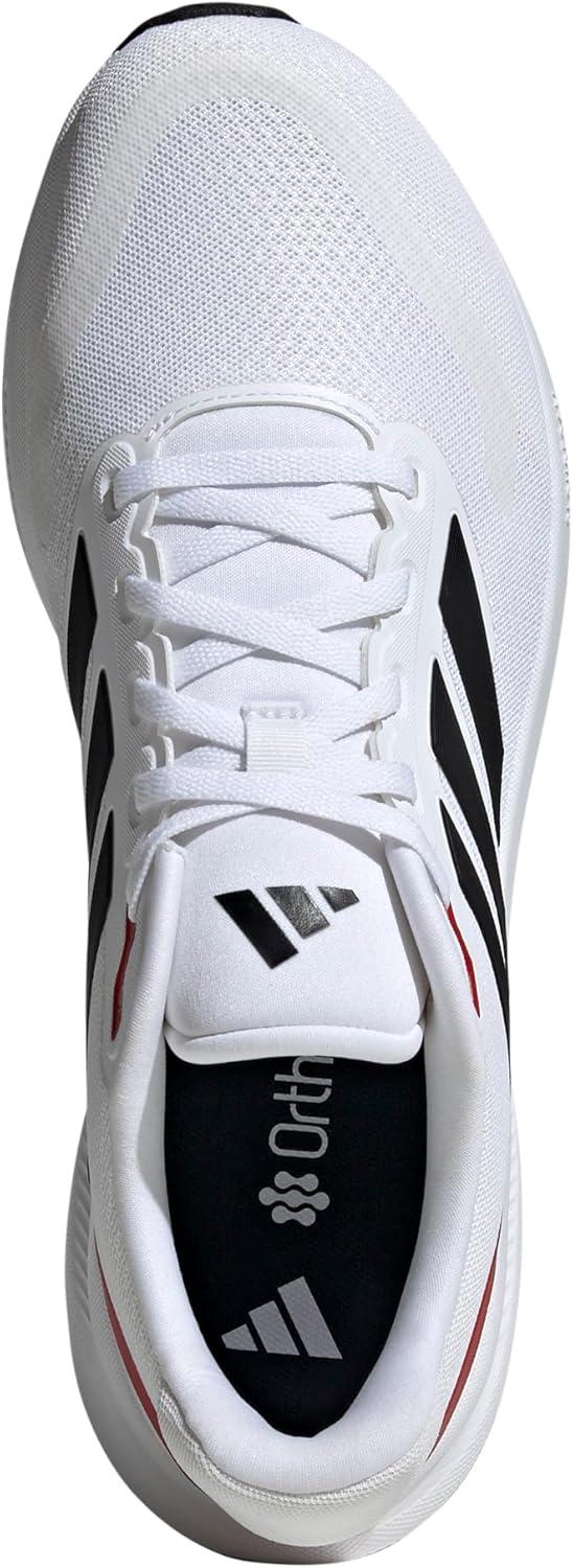 image:imageadidas Mens Runfalcon 5 Wide Running ShoesWhiteBlackBetter Scarlet