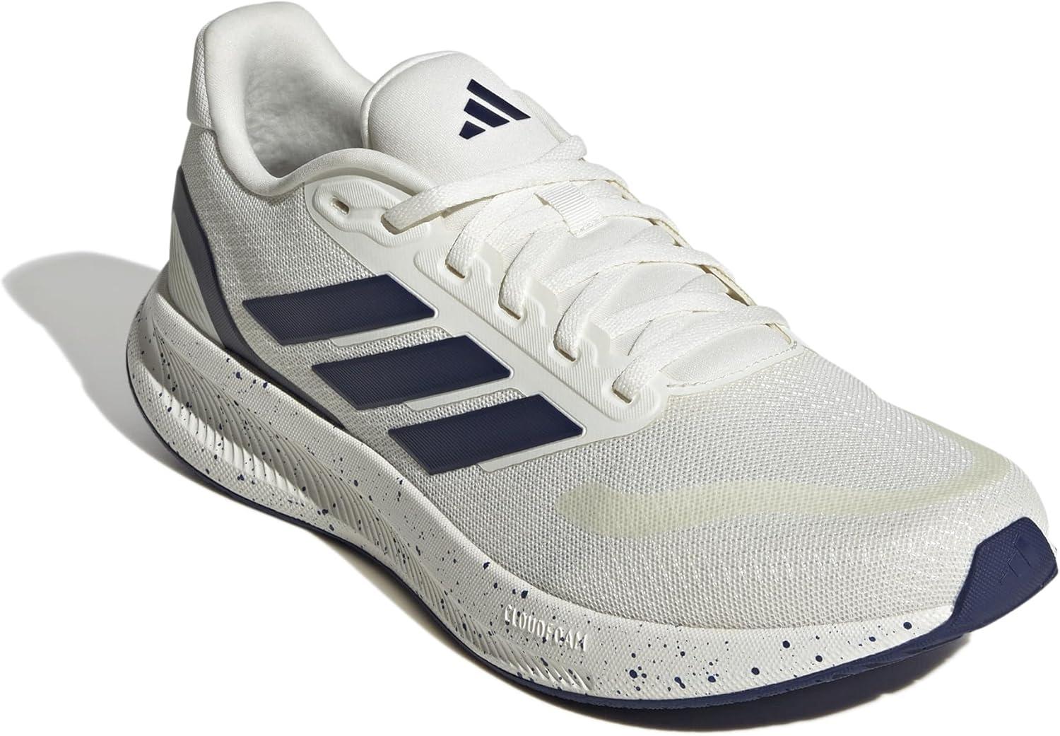 image:imageadidas Mens Runfalcon 5 Wide Running ShoesWhiteDark BlueBlack