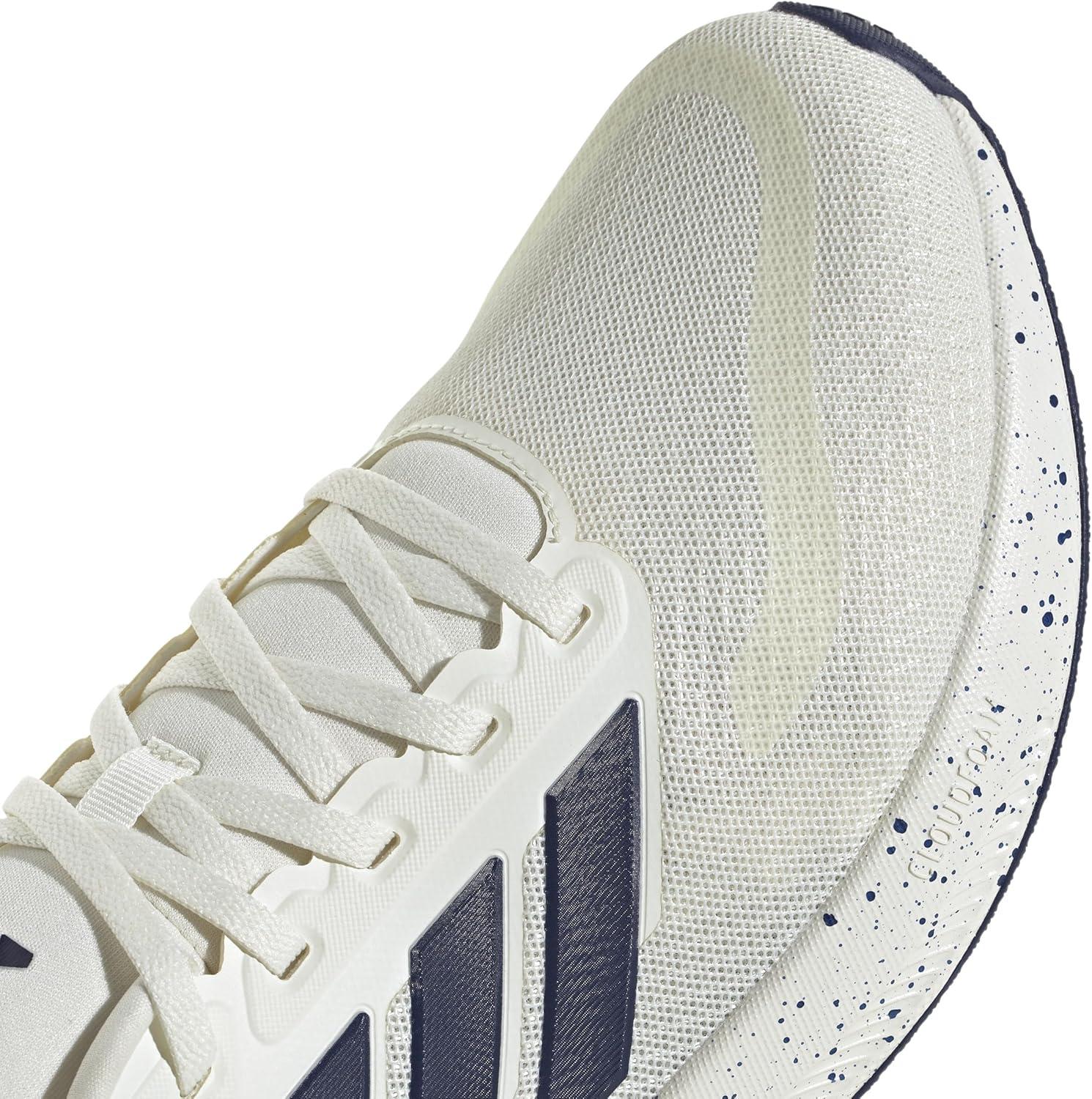 image:imageadidas Mens Runfalcon 5 Wide Running ShoesWhiteDark BlueBlack