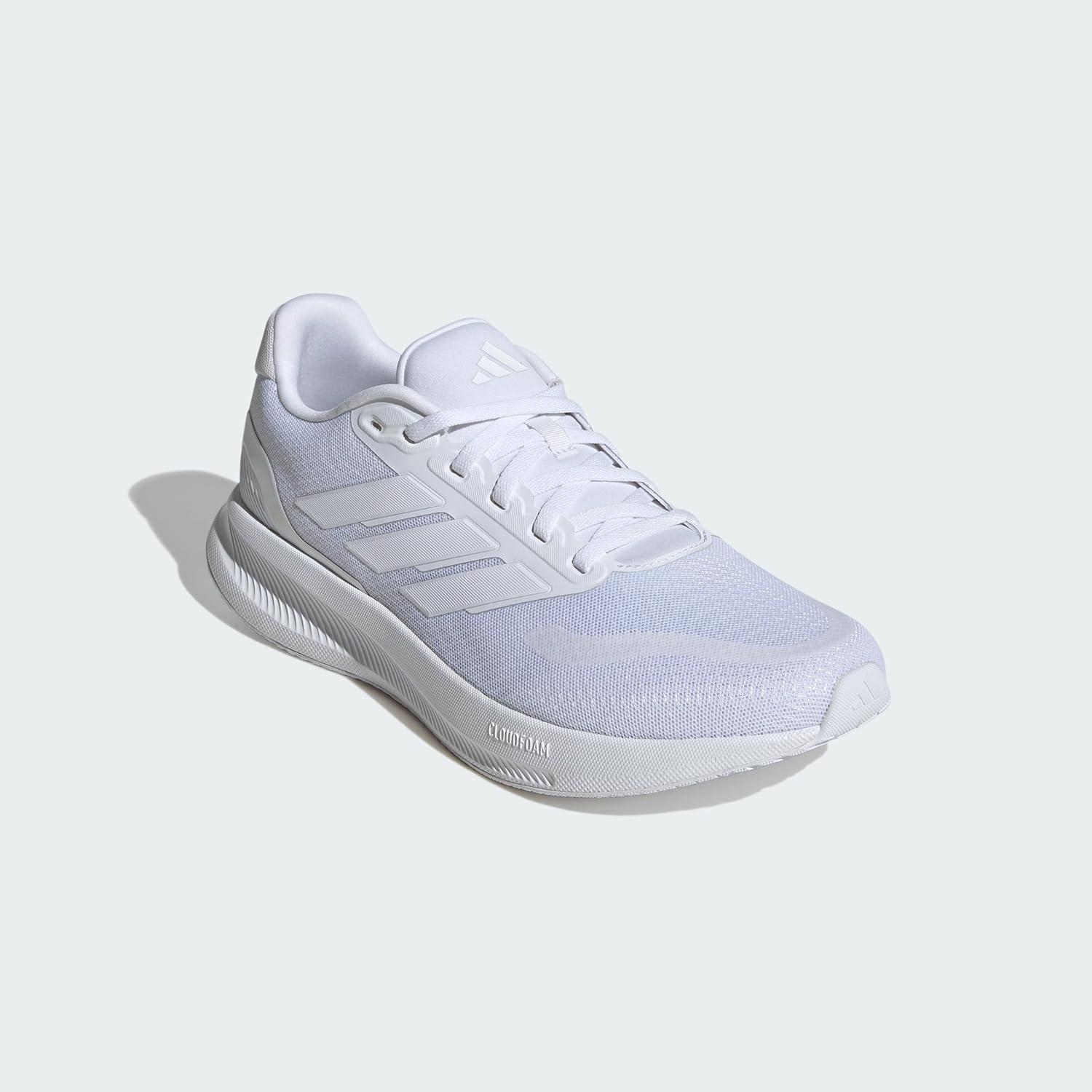 image:imageadidas Mens Runfalcon 5 Wide Running ShoesWhiteWhiteWhite