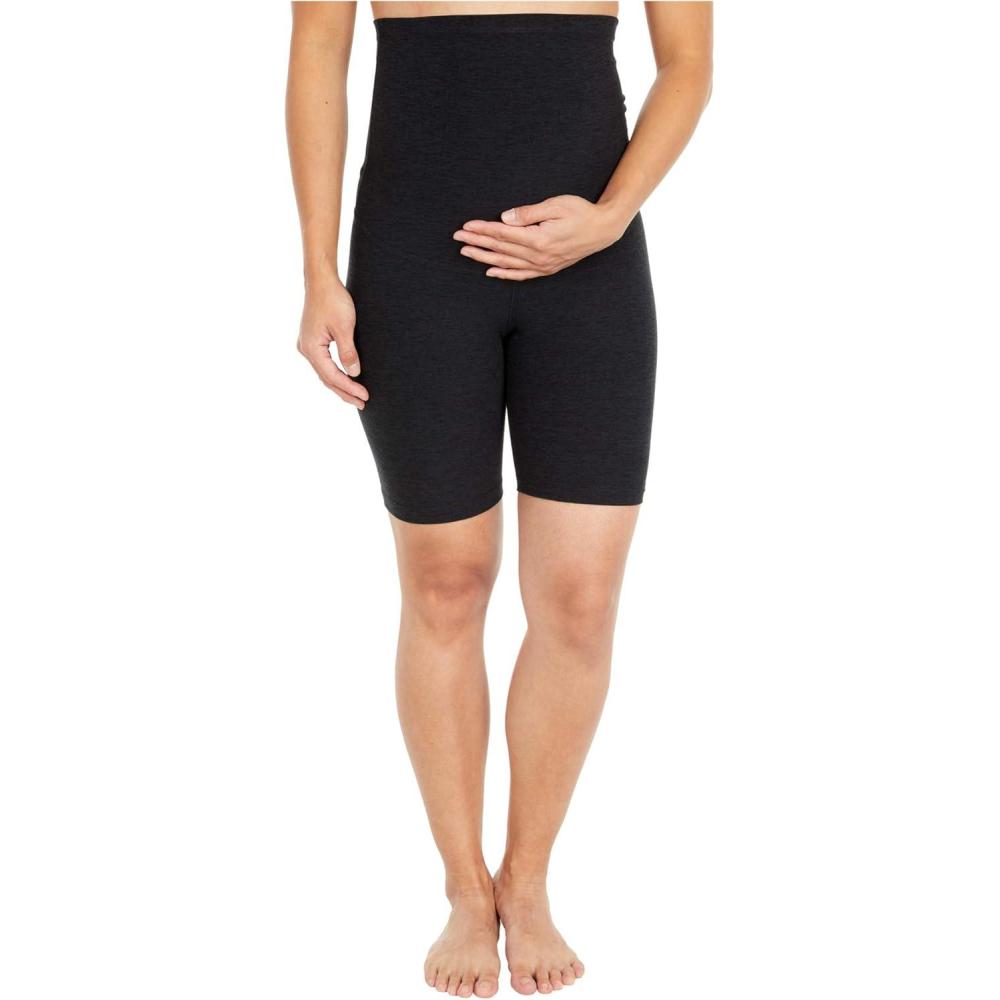 image:imageBeyond Yoga Maternity Spacedye Empire Waisted Biker ShortsDarkest Night