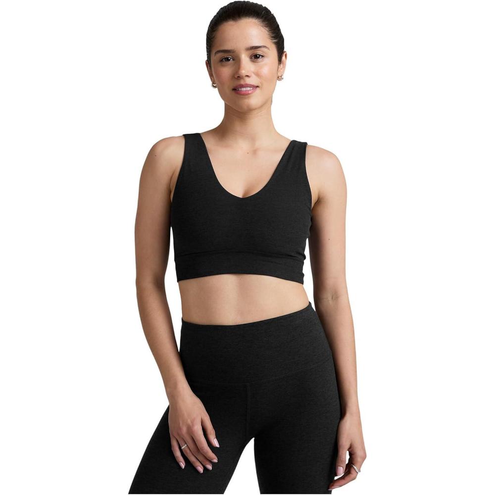 image:imageBeyond Yoga Womens Spacedye Good Day Long Line BraDarkest Night