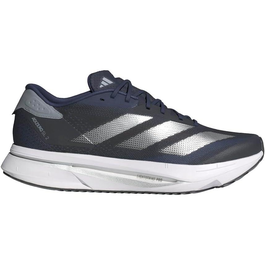 image:imageadidas Mens Adizero Sl2 ShoesDark BlueSilver MetallicHalo Silver