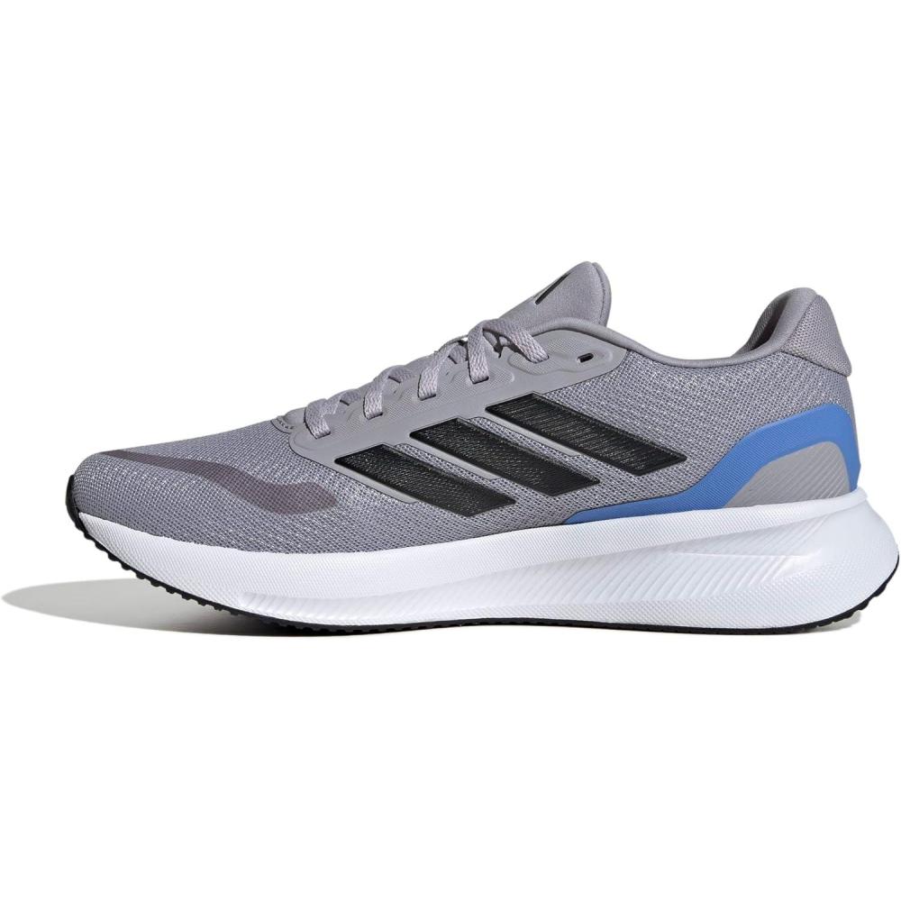 image:imageadidas Mens Runfalcon 5 Wide Running ShoesGlory GreyBlackBlue Fusion