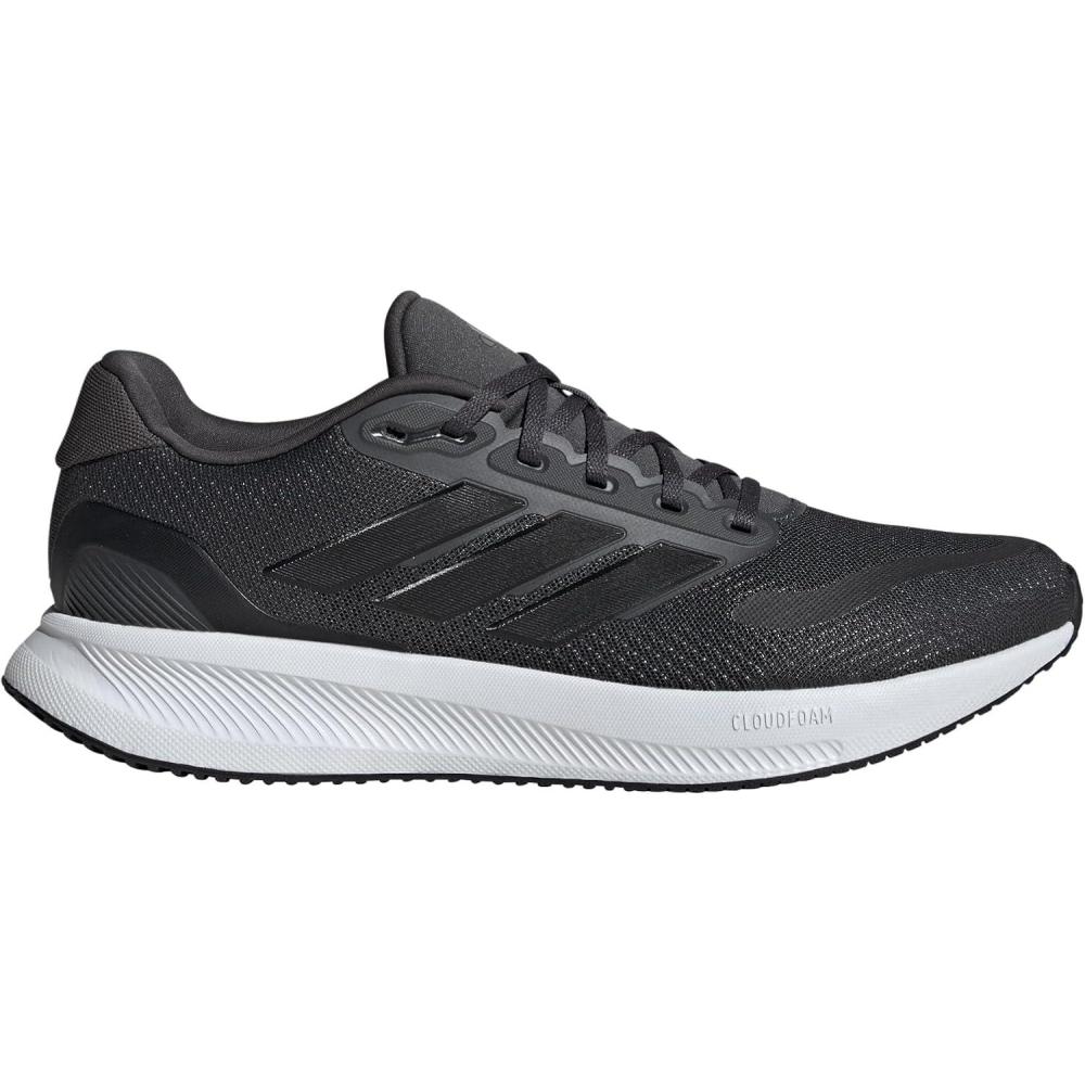 image:imageadidas Mens Runfalcon 5 Wide Running ShoesGreyBlackWhite