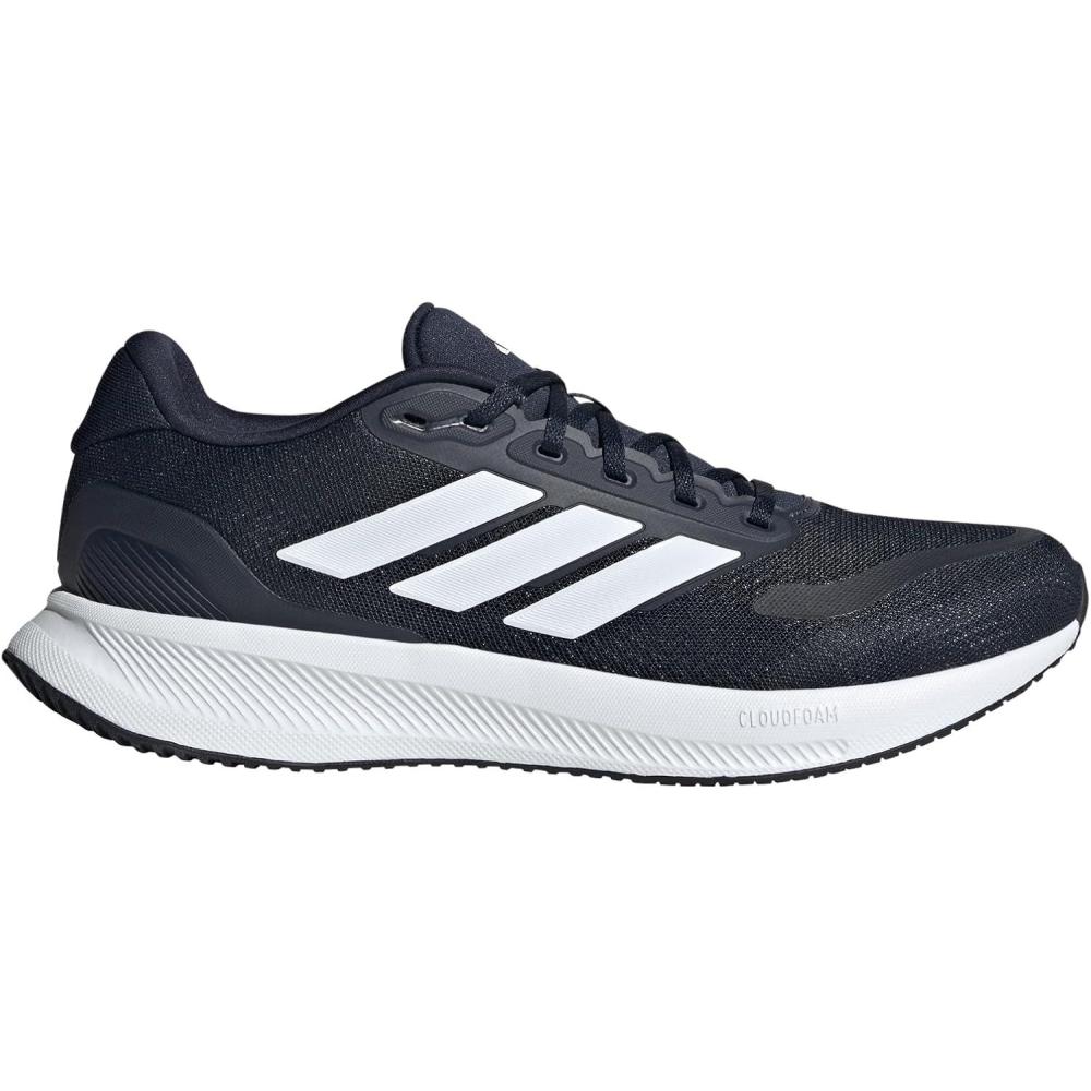 image:imageadidas Mens Runfalcon 5 Wide Running ShoesInkWhiteBlack