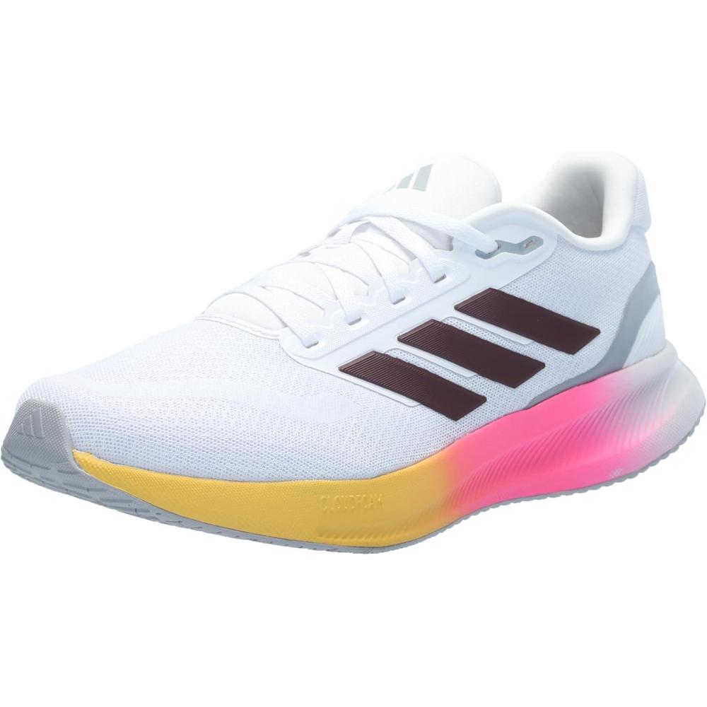 image:imageadidas Mens Runfalcon 5 Wide Running ShoesWhiteAurora MetBlack
