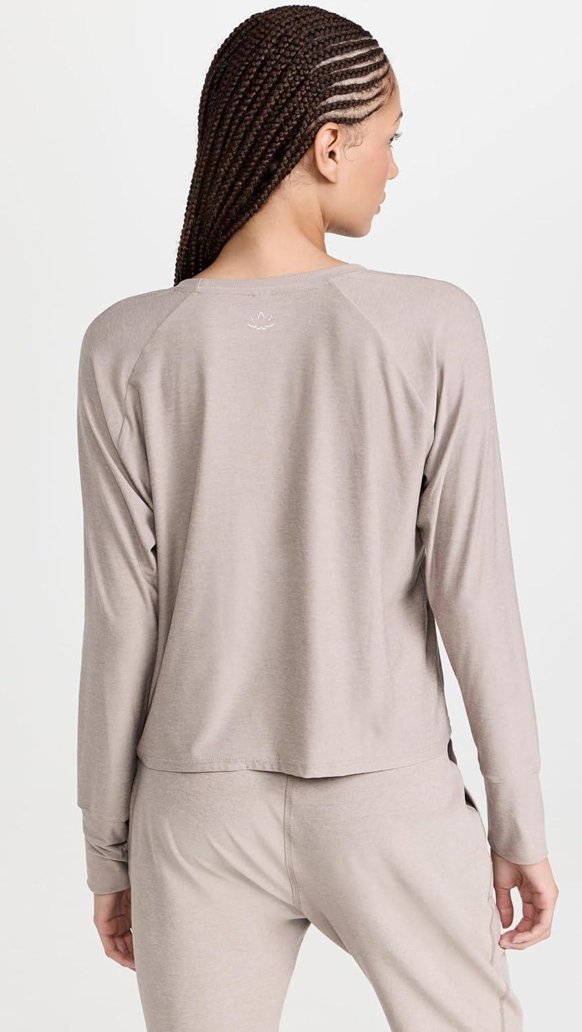 image:imageBeyond Yoga Womens Featherweight Daydreamer PulloverBirch Heather