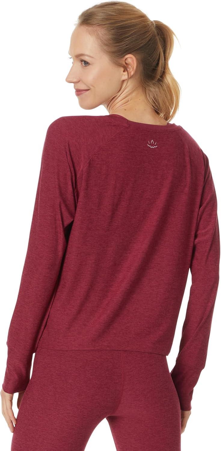 image:imageBeyond Yoga Womens Featherweight Daydreamer PulloverBordeaux Heather