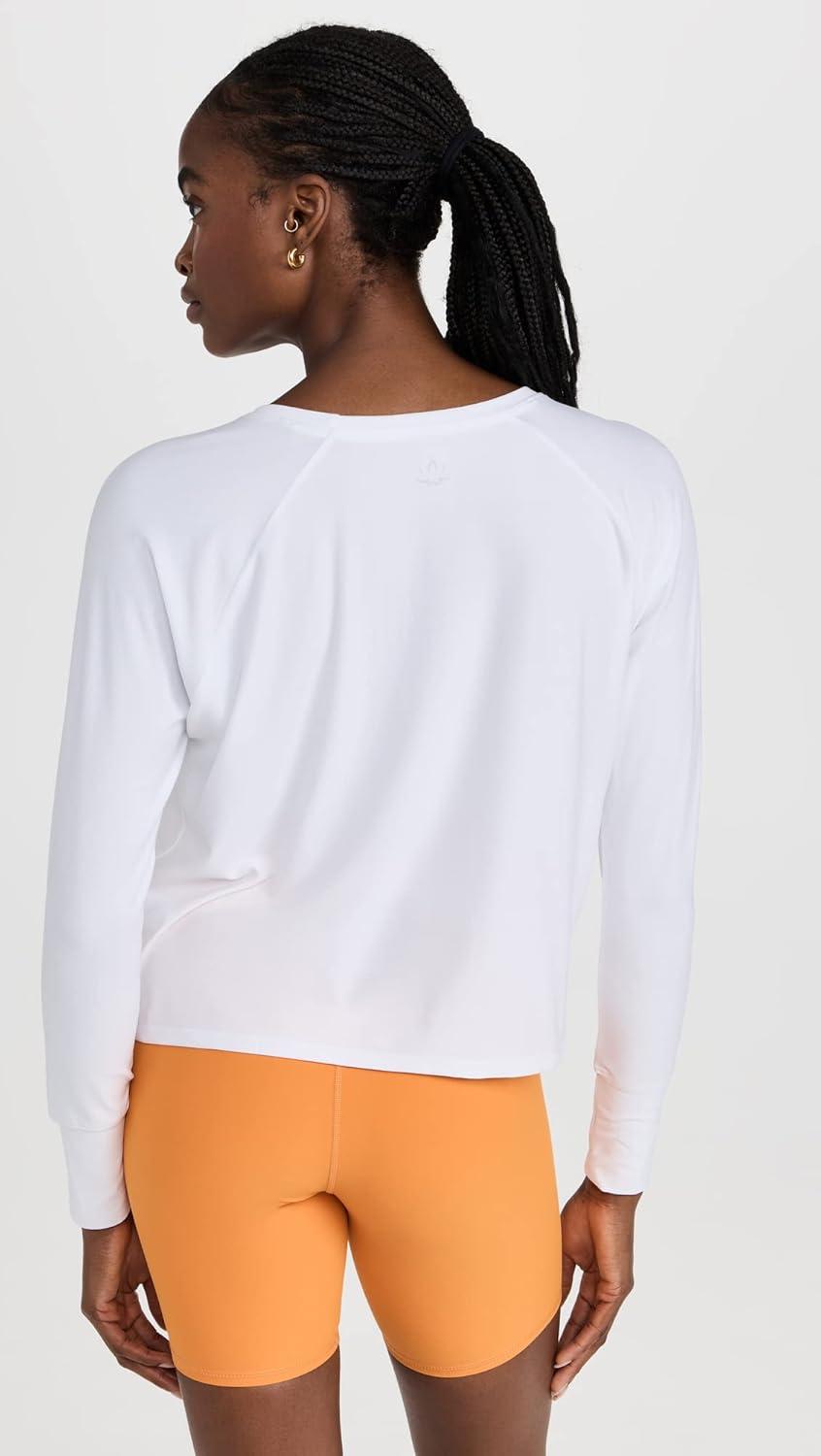 image:imageBeyond Yoga Womens Featherweight Daydreamer PulloverCloud White
