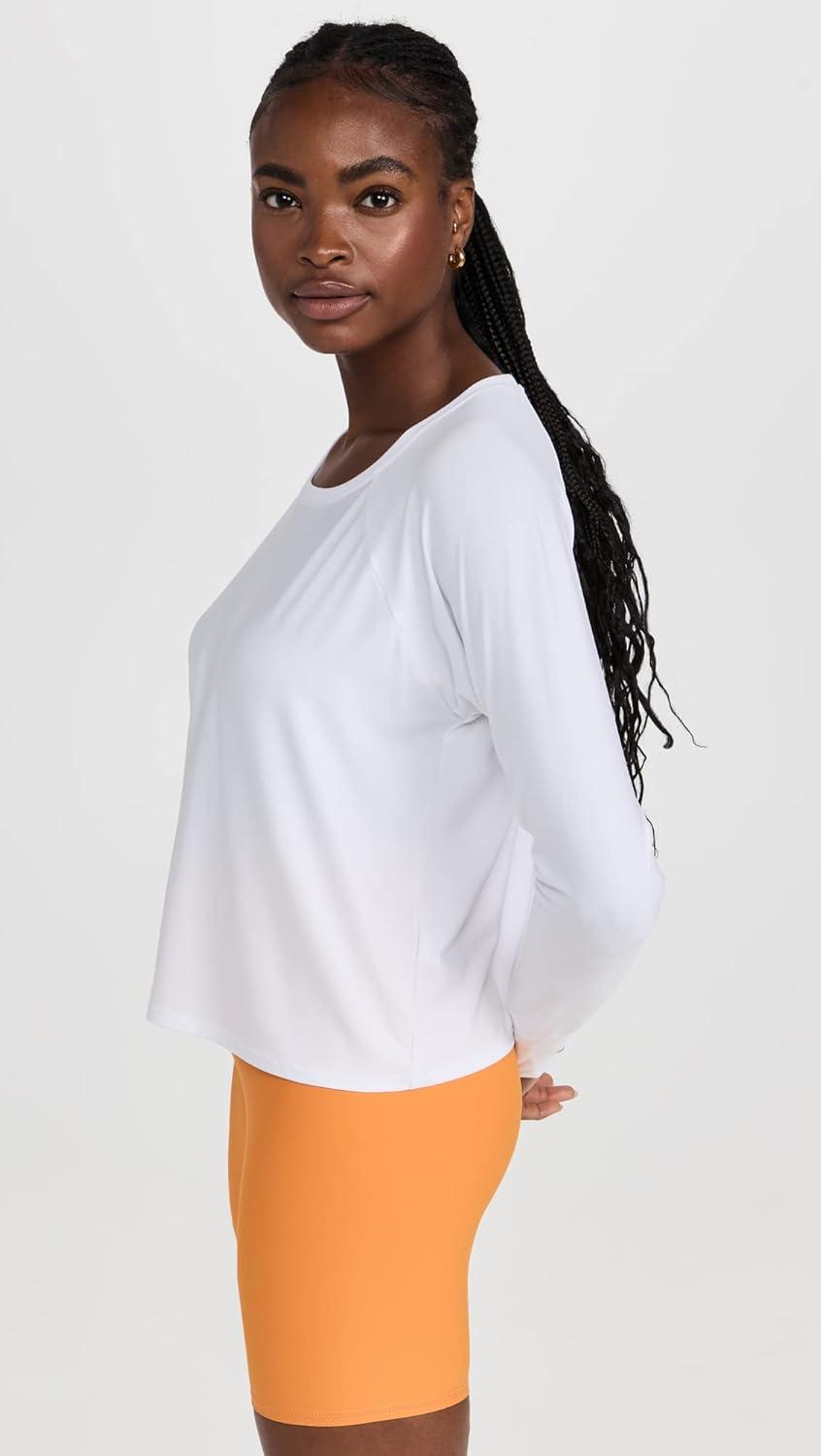 image:imageBeyond Yoga Womens Featherweight Daydreamer PulloverCloud White