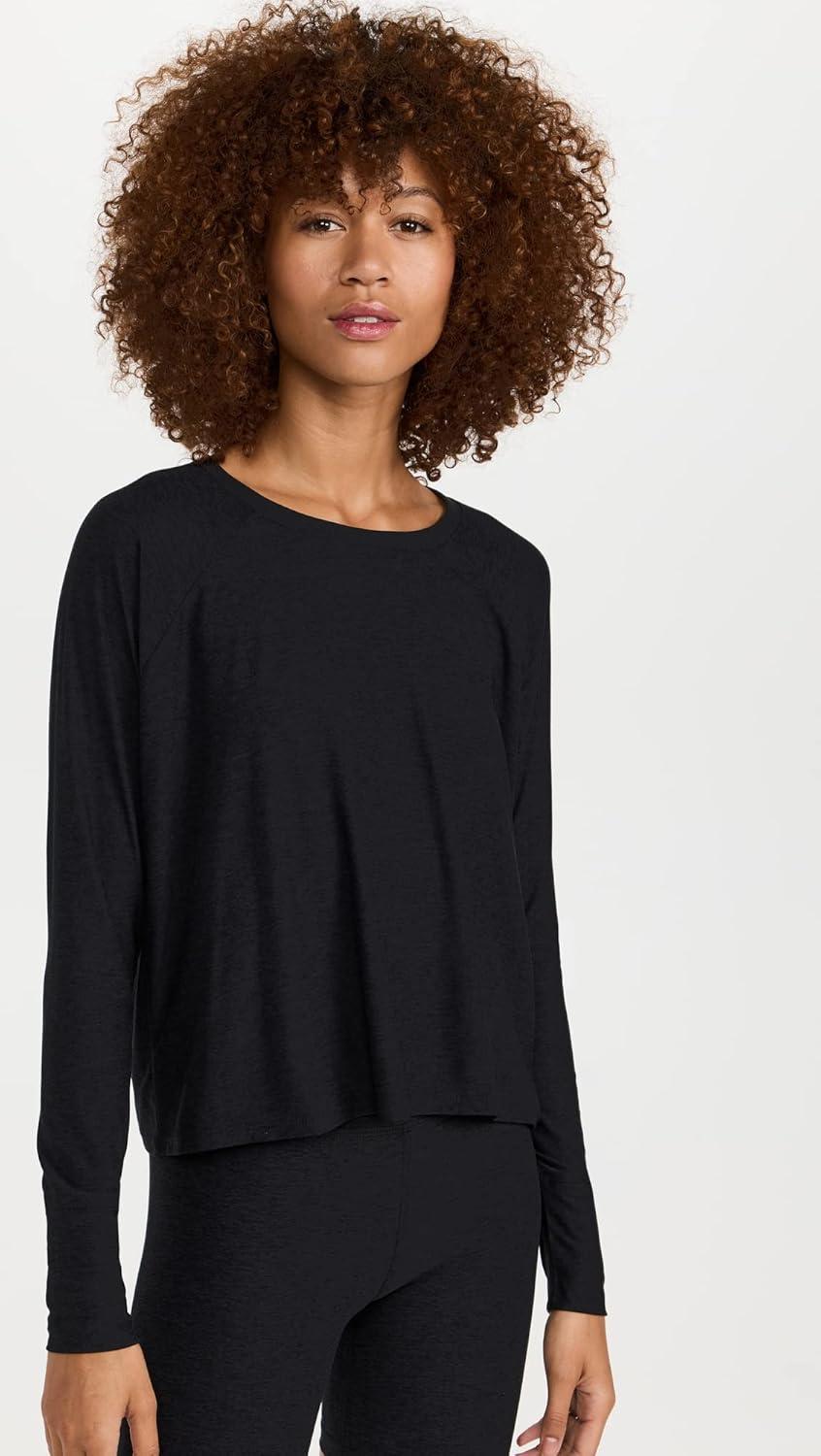 image:imageBeyond Yoga Womens Featherweight Daydreamer PulloverDarkest Night