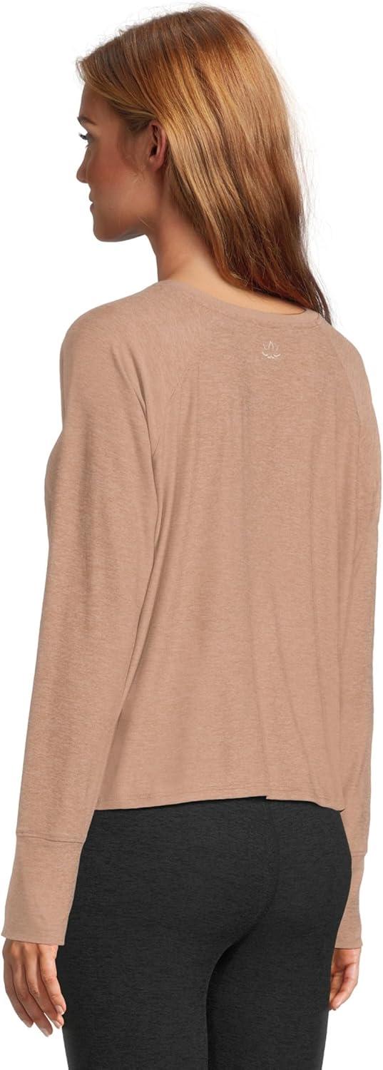 image:imageBeyond Yoga Womens Featherweight Daydreamer PulloverDesert Sand Heather
