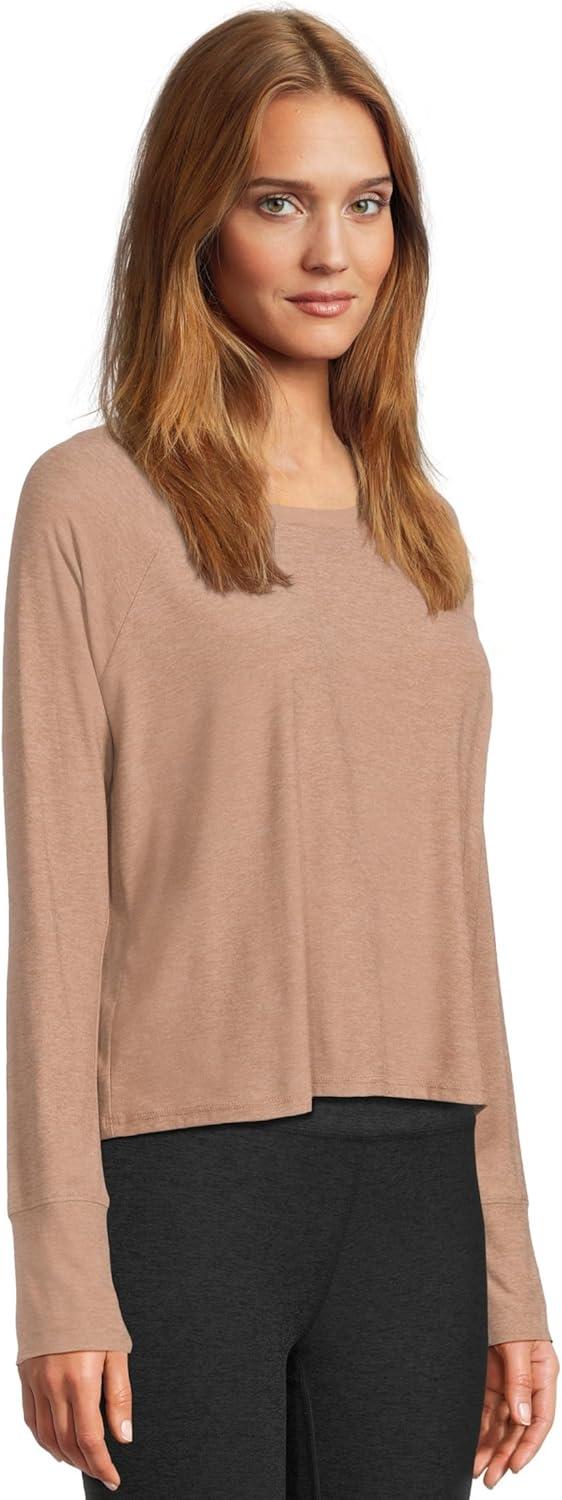 image:imageBeyond Yoga Womens Featherweight Daydreamer PulloverDesert Sand Heather