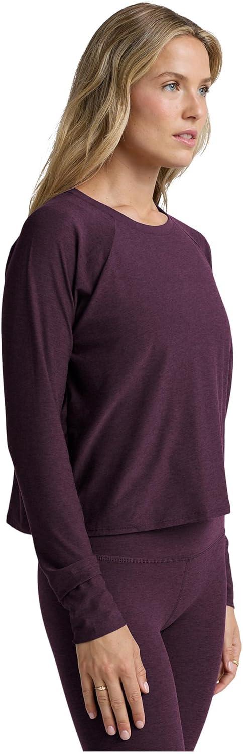 image:imageBeyond Yoga Womens Featherweight Daydreamer PulloverEggplant Purple Heather