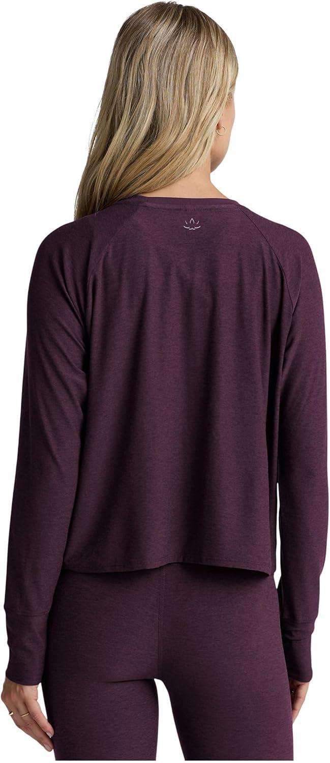 image:imageBeyond Yoga Womens Featherweight Daydreamer PulloverEggplant Purple Heather
