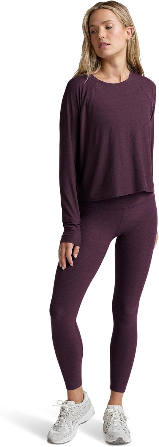 image:imageBeyond Yoga Womens Featherweight Daydreamer PulloverEggplant Purple Heather