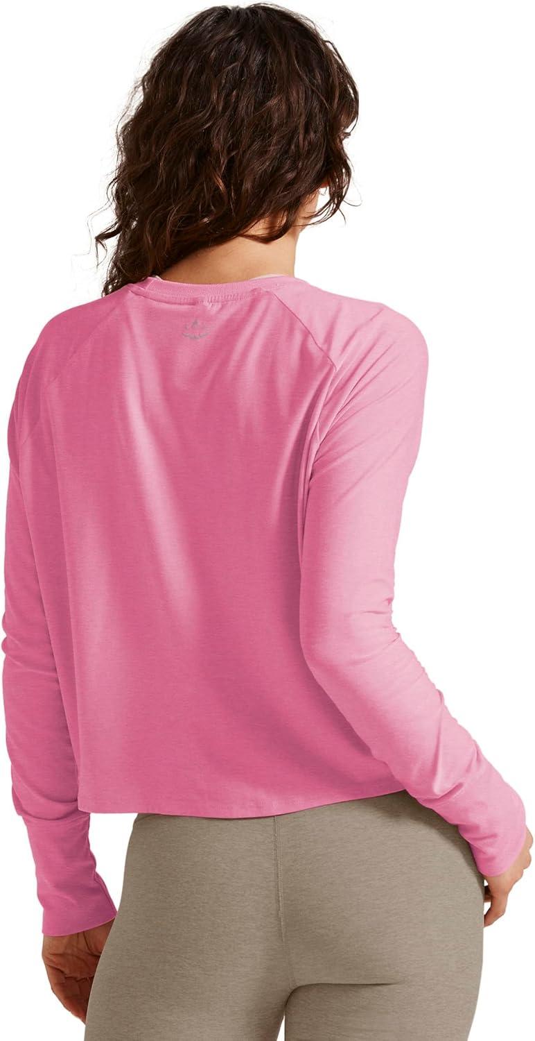 image:imageBeyond Yoga Womens Featherweight Daydreamer PulloverPink Bloom Heather