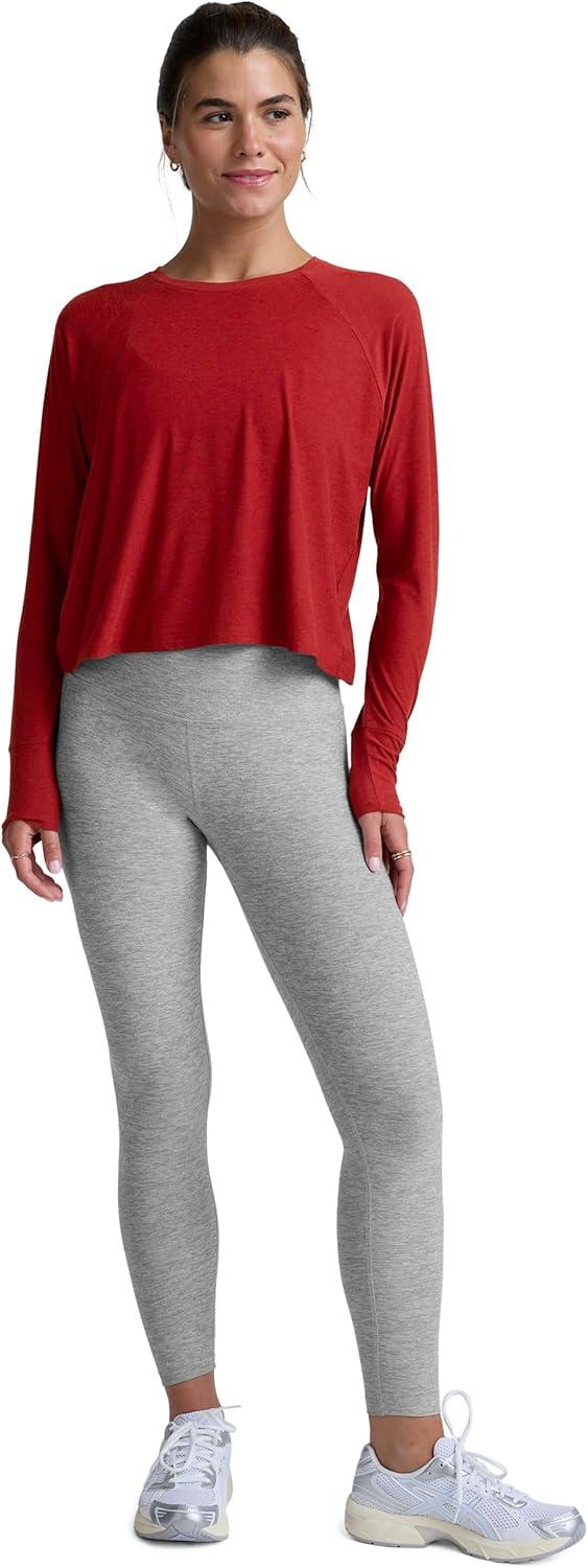 image:imageBeyond Yoga Womens Featherweight Daydreamer PulloverRuby Rush Heather