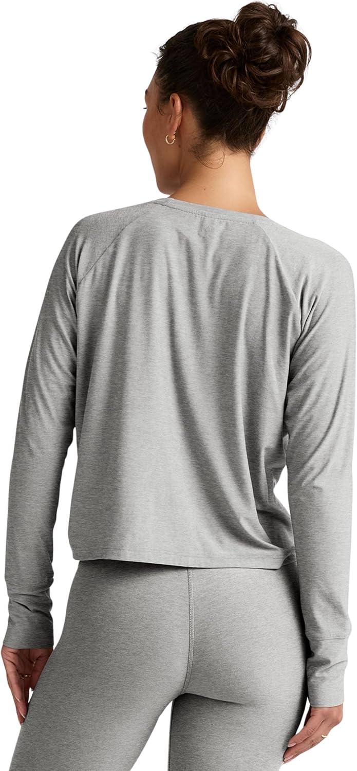 image:imageBeyond Yoga Womens Featherweight Daydreamer PulloverSilver Mist