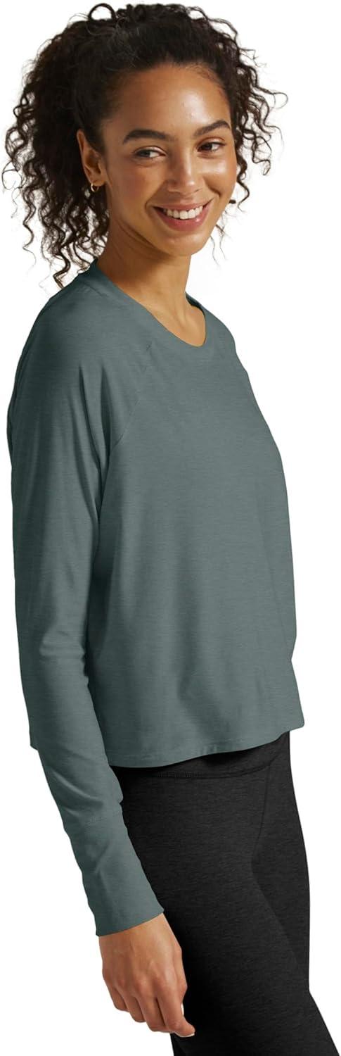 image:imageBeyond Yoga Womens Featherweight Daydreamer PulloverStorm Heather