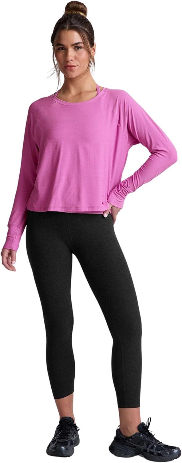 image:imageBeyond Yoga Womens Featherweight Daydreamer PulloverSunset Violet Heather