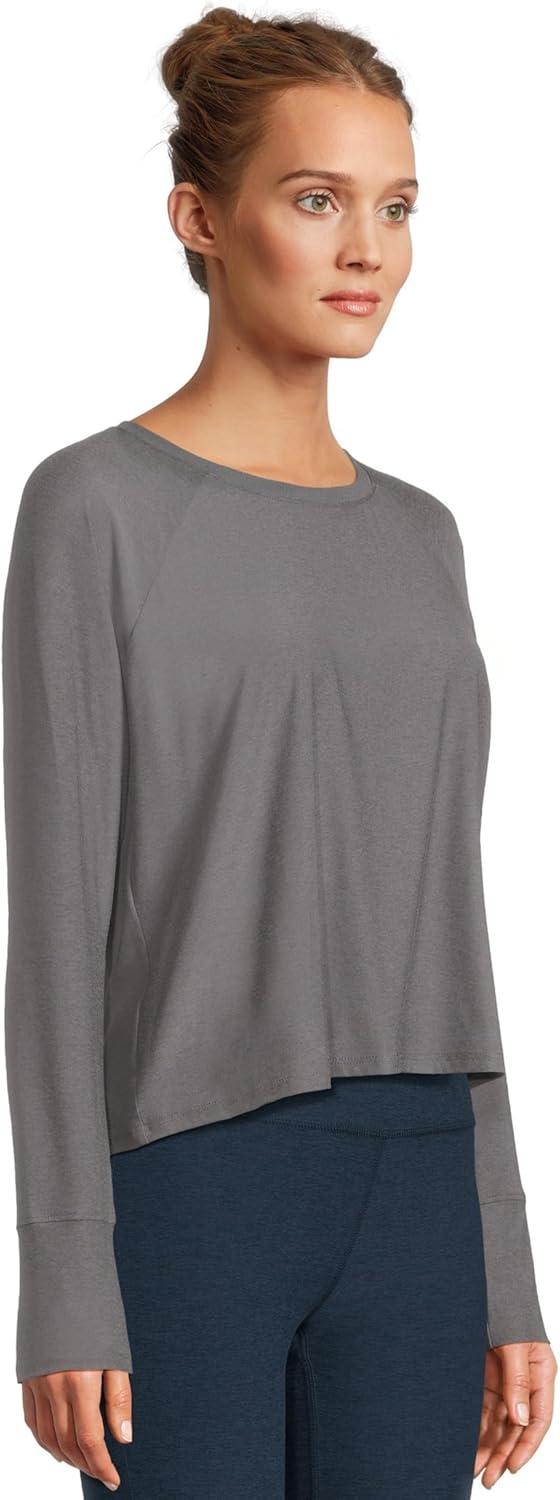 image:imageBeyond Yoga Womens Featherweight Daydreamer PulloverTrue Gray Heather