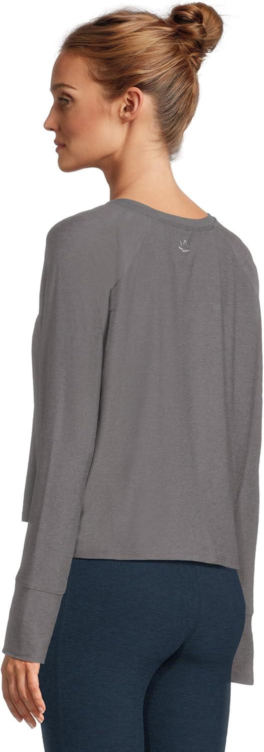 image:imageBeyond Yoga Womens Featherweight Daydreamer PulloverTrue Gray Heather