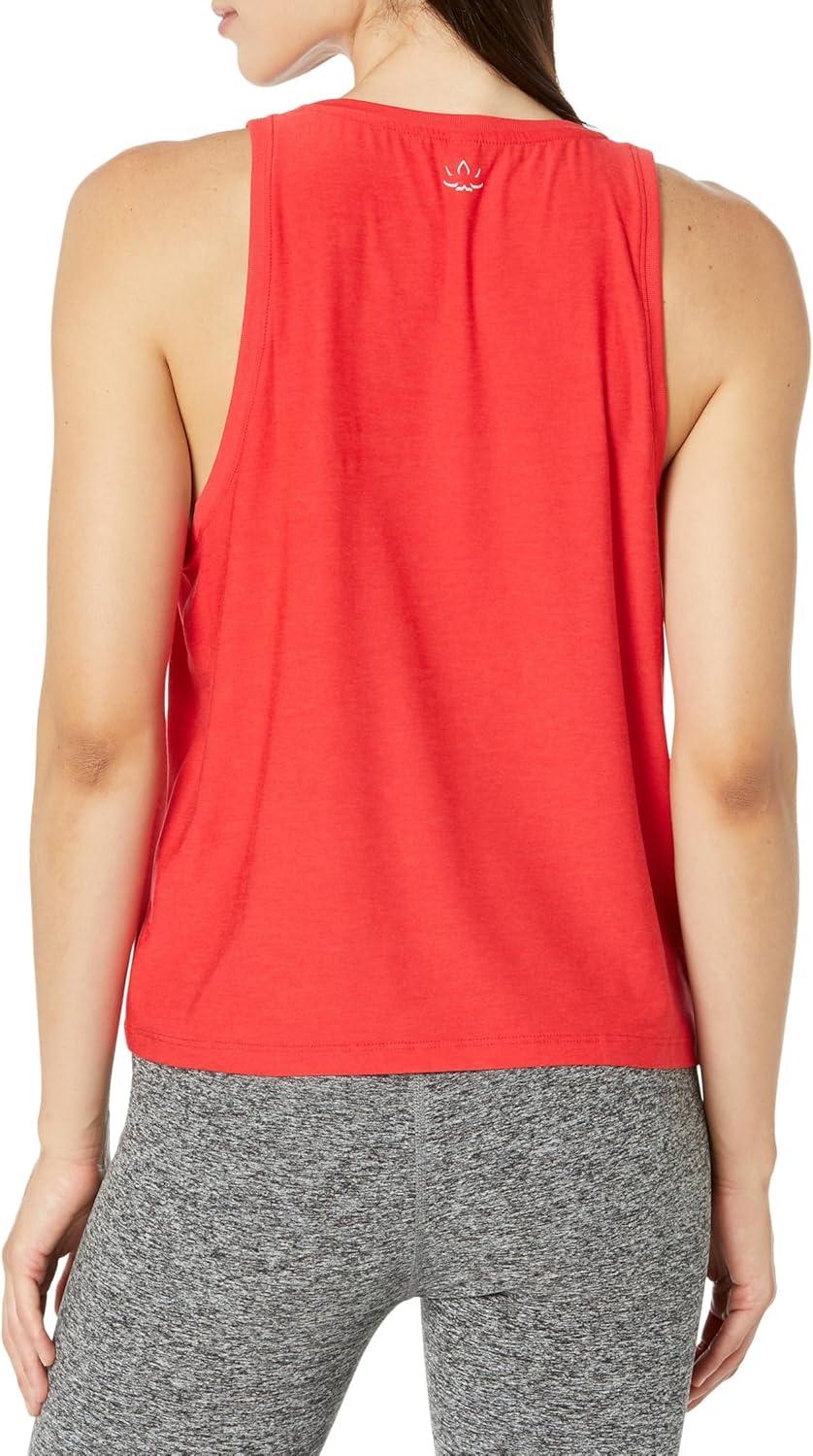 image:imageBeyond Yoga Womens Featherweight Rebalance TankCandy Apple Red Heather