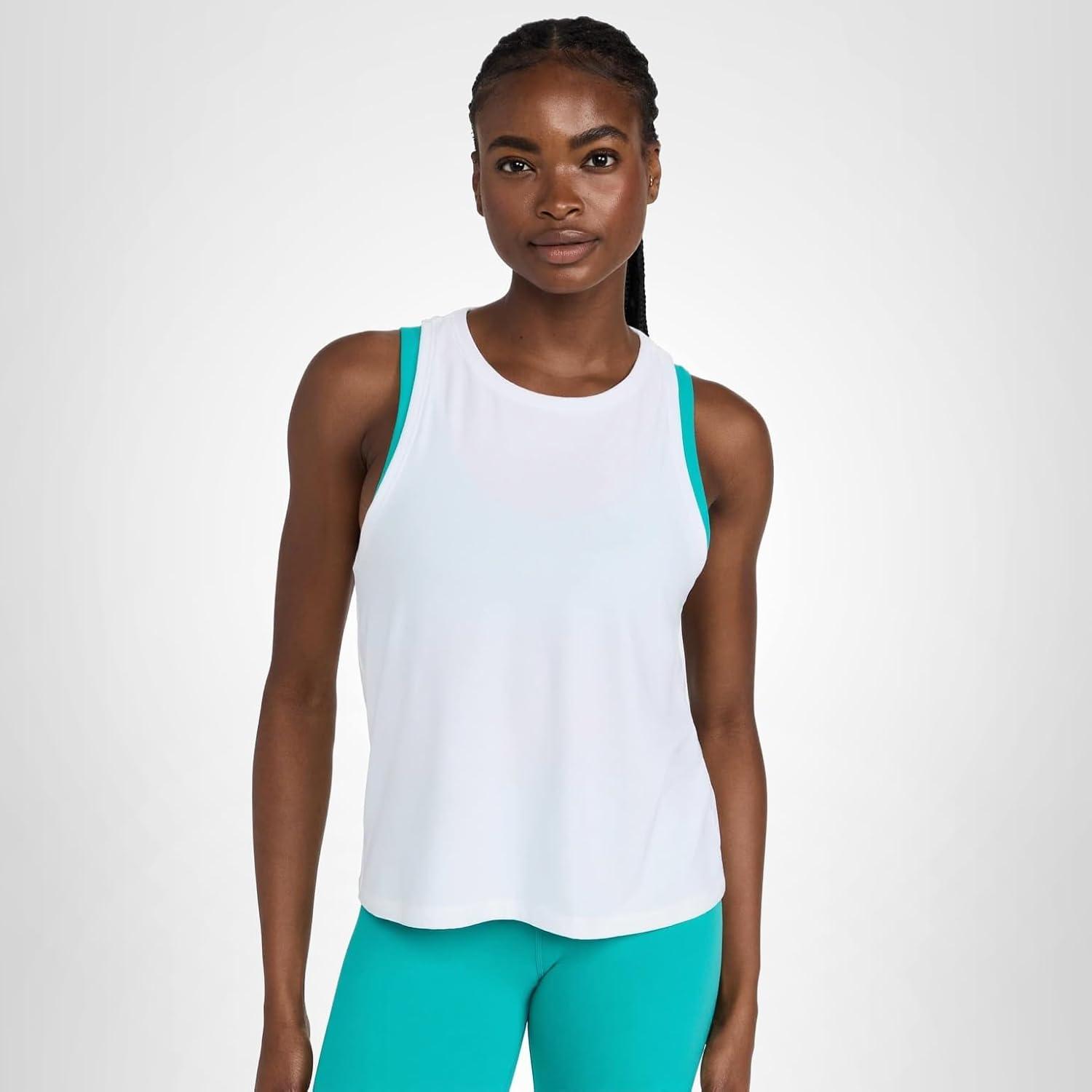 image:imageBeyond Yoga Womens Featherweight Rebalance TankCloud White