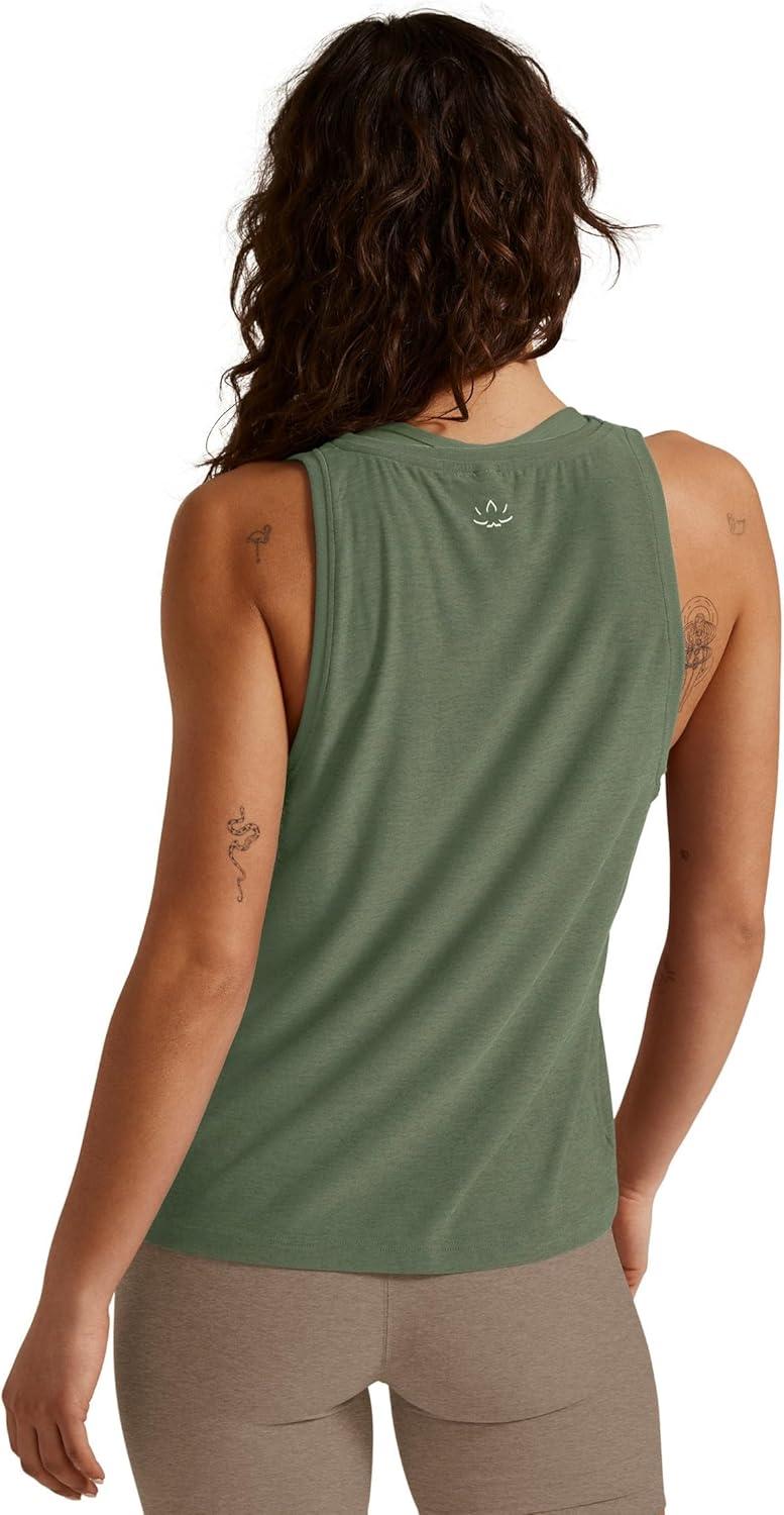 image:imageBeyond Yoga Womens Featherweight Rebalance TankMoss Green Heather