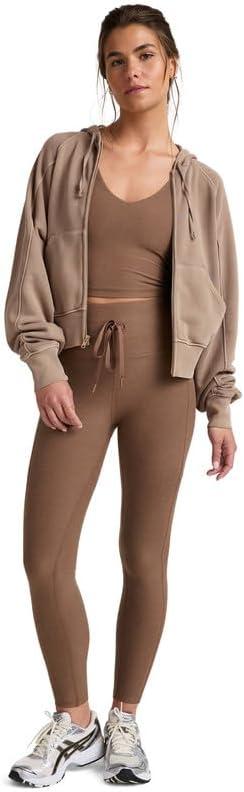 image:imageBeyond Yoga Womens Spacedye Go Pocket Midi LeggingsTrue Chocolate Heather