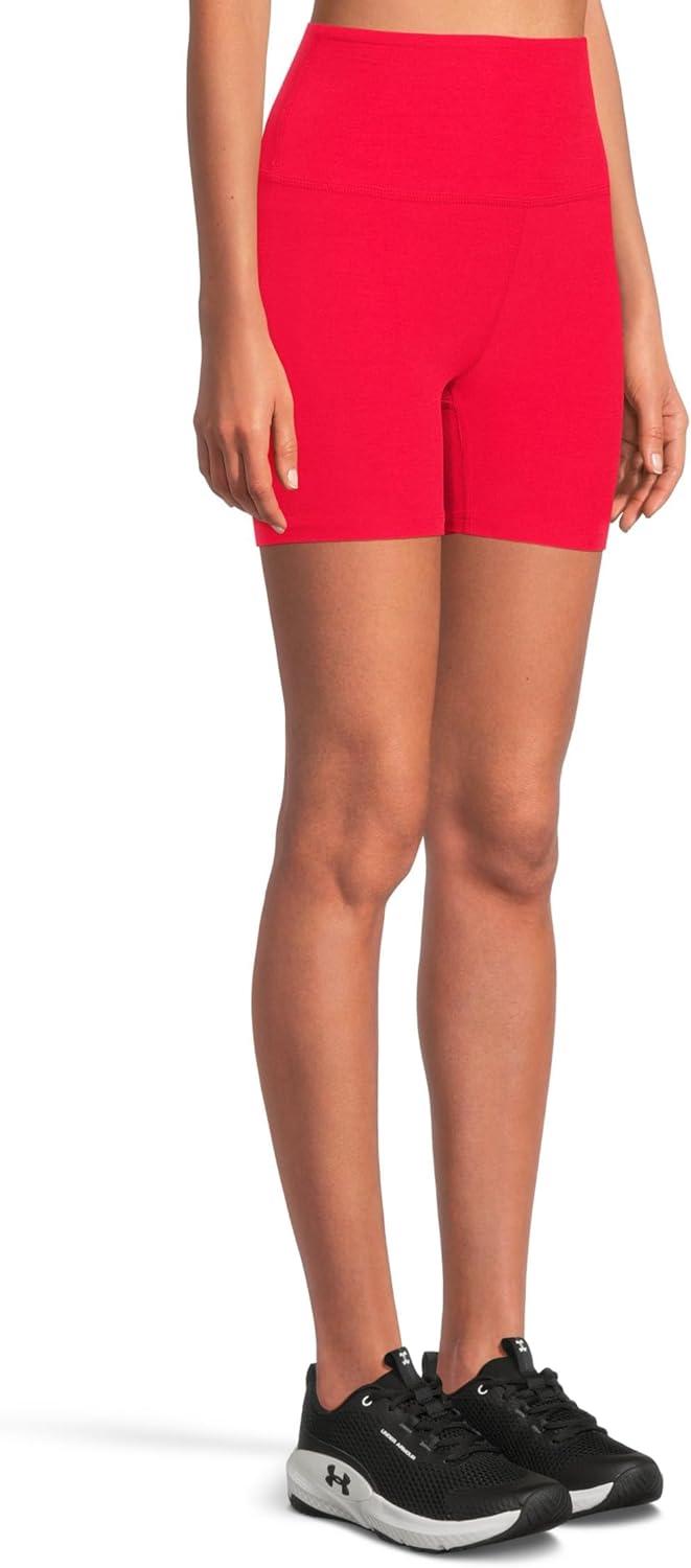 image:imageBeyond Yoga Womens Spacedye Keep Pace 5quot ShortCandy Apple Red Heather