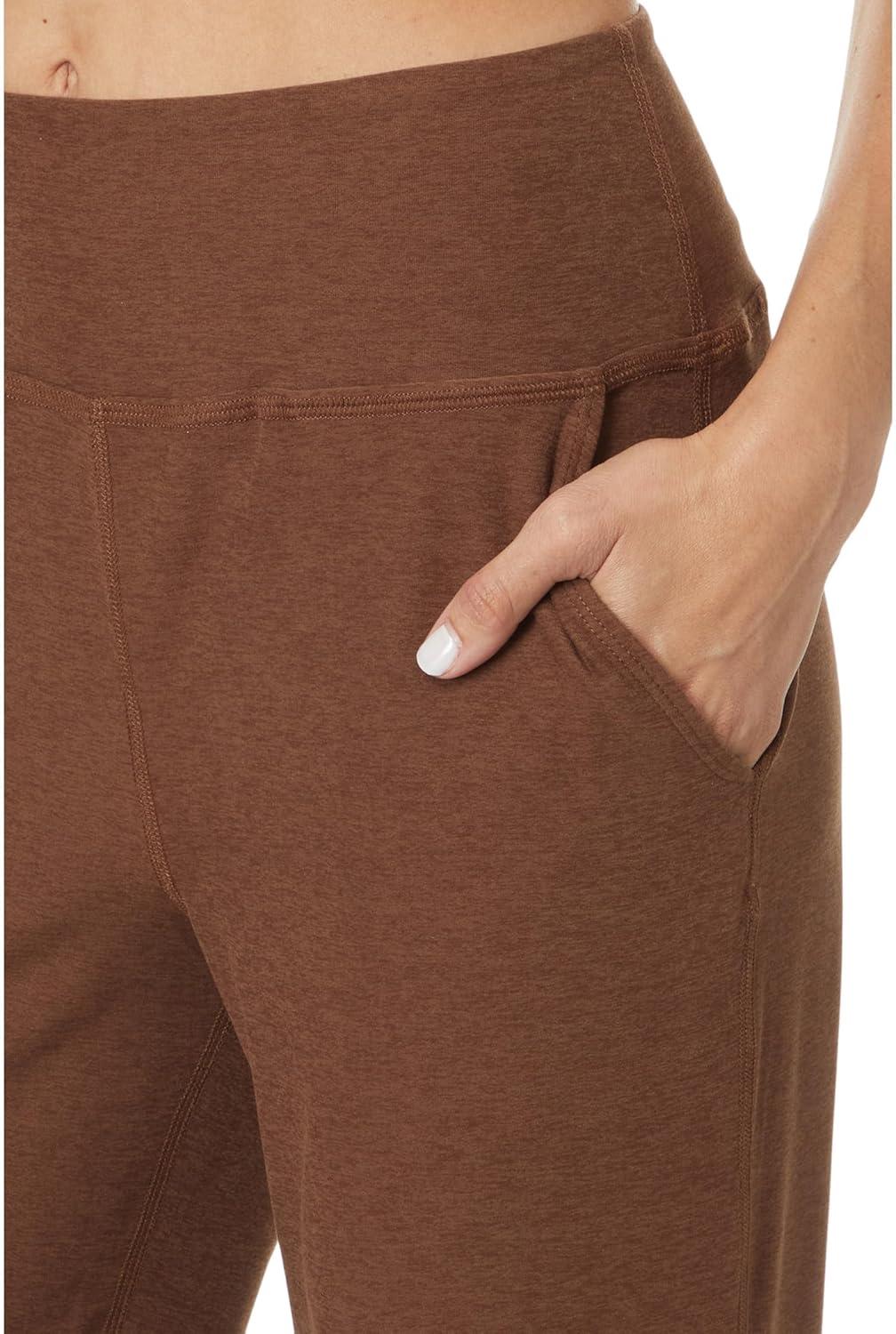 image:imageBeyond Yoga Womens Spacedye Laid Back PantBold Mocha Heather
