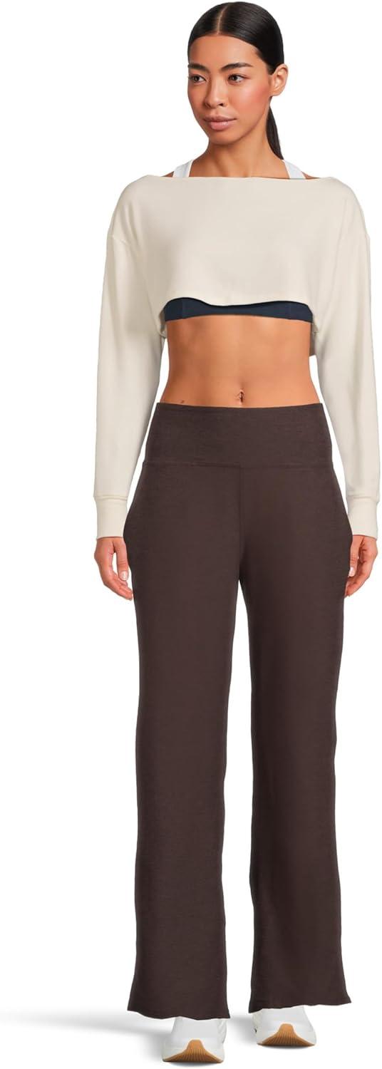 image:imageBeyond Yoga Womens Spacedye Laid Back PantDark Chocolate Heather