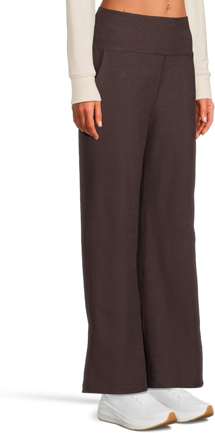 image:imageBeyond Yoga Womens Spacedye Laid Back PantDark Chocolate Heather